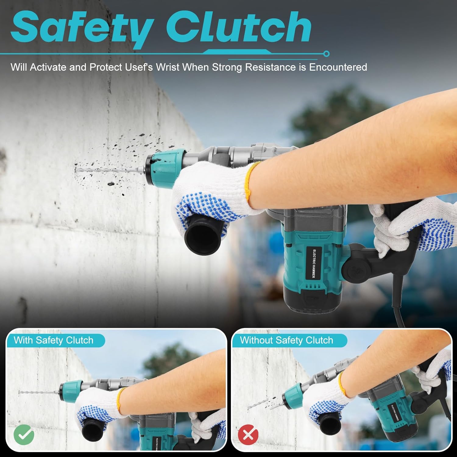 Martello Perforatore 1200W con SDS-Plus - immagine 5