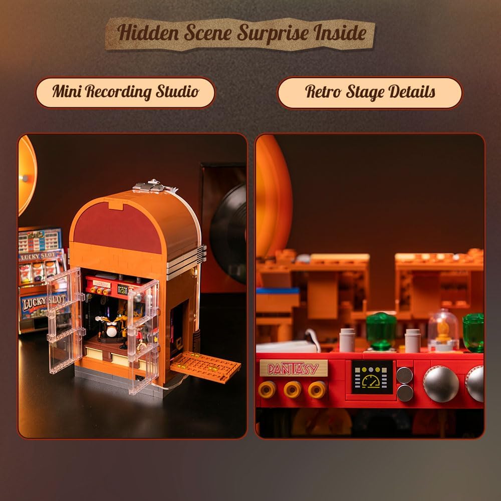 PANTASY Kit Jukebox Retrò con Moneta e Suono - immagine 4