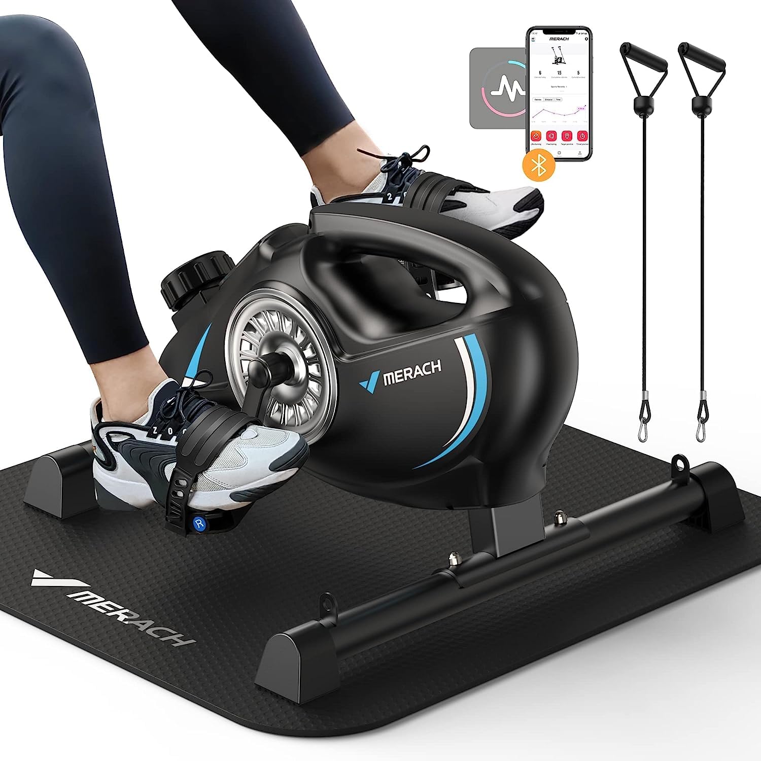 Merach Cyclette da Seduti - Pedaliera Trainer per Gambe