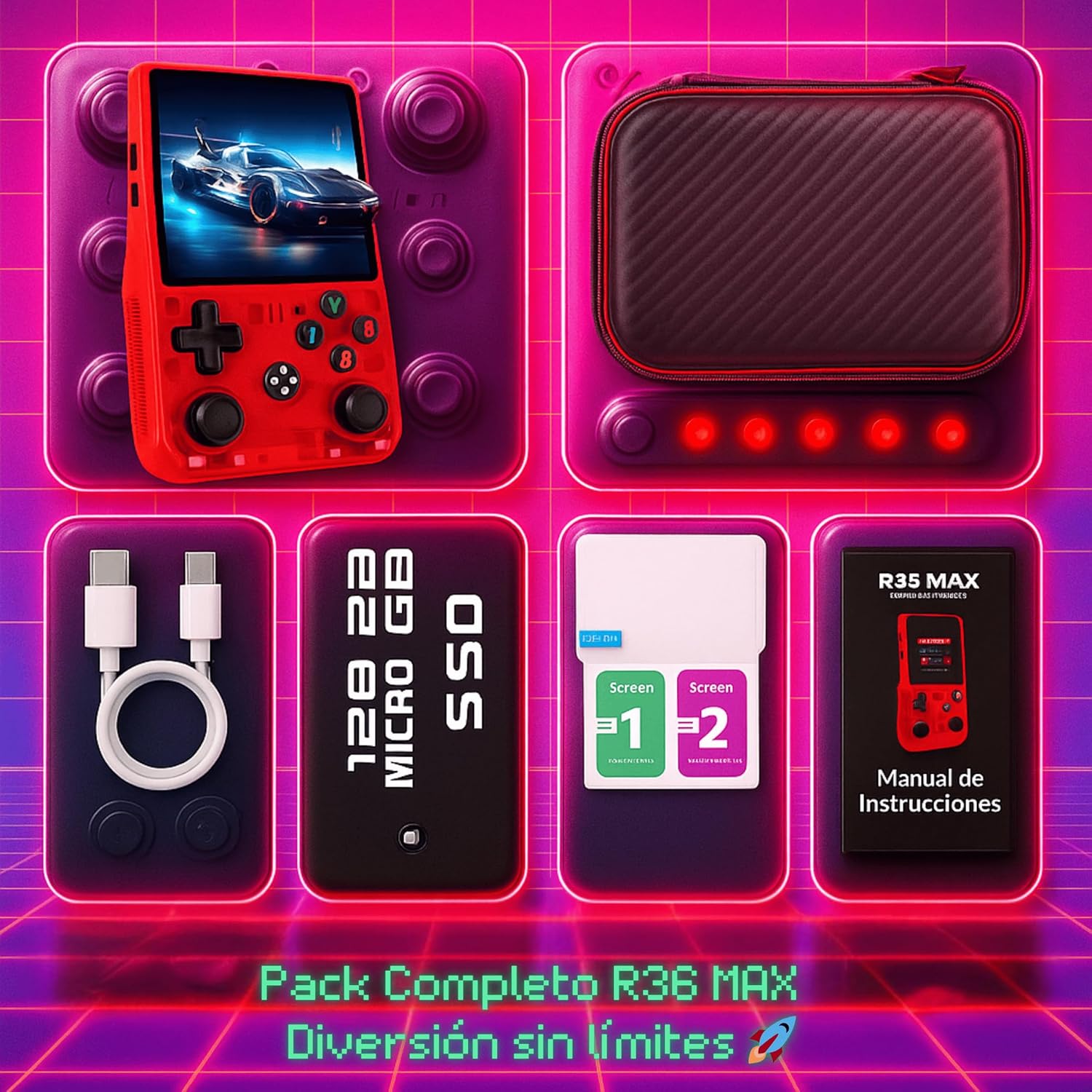 Utilify Console Retrò Portatile con 18.000 Giochi - immagine 3