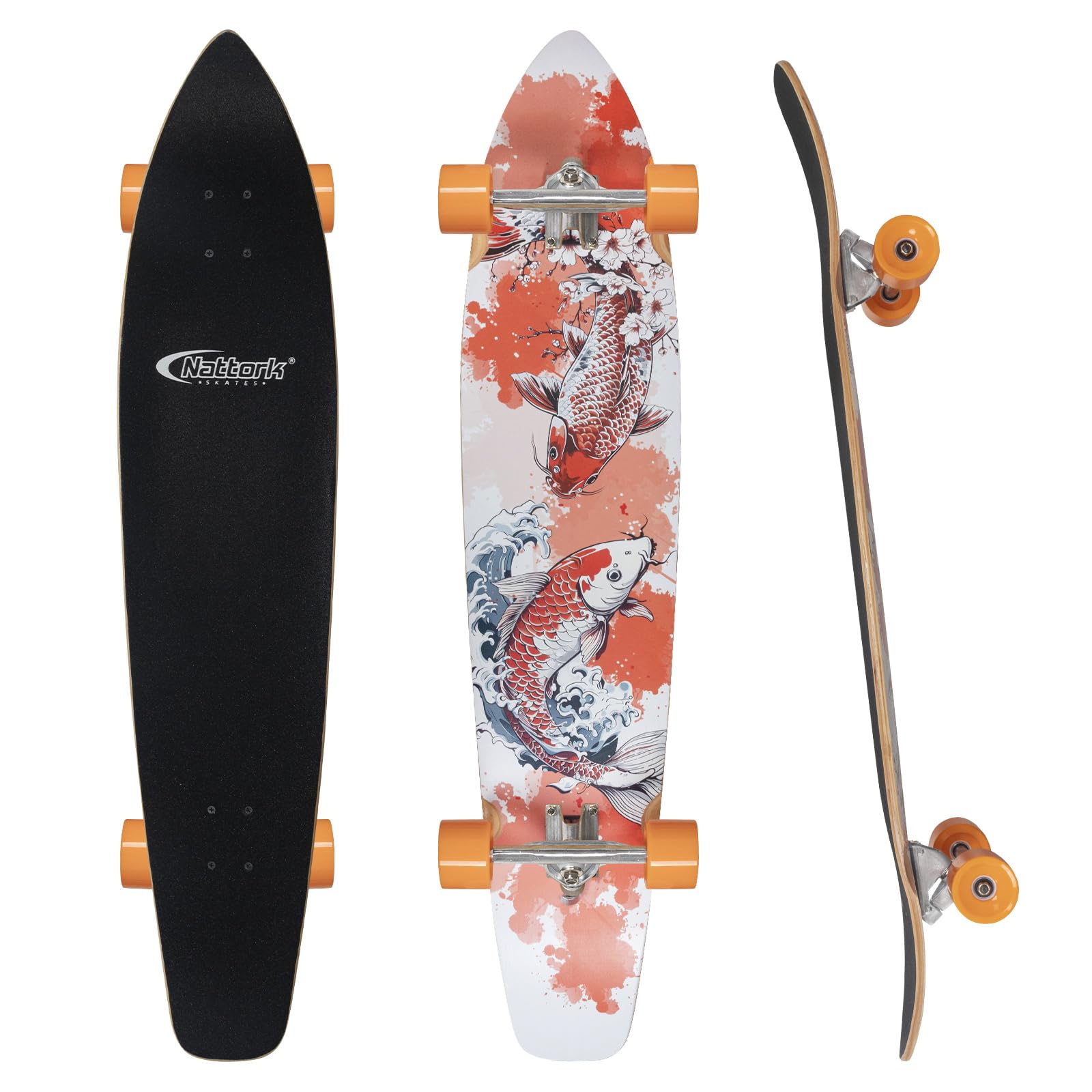 Nattork Cruiser Longboard Skateboard Completo