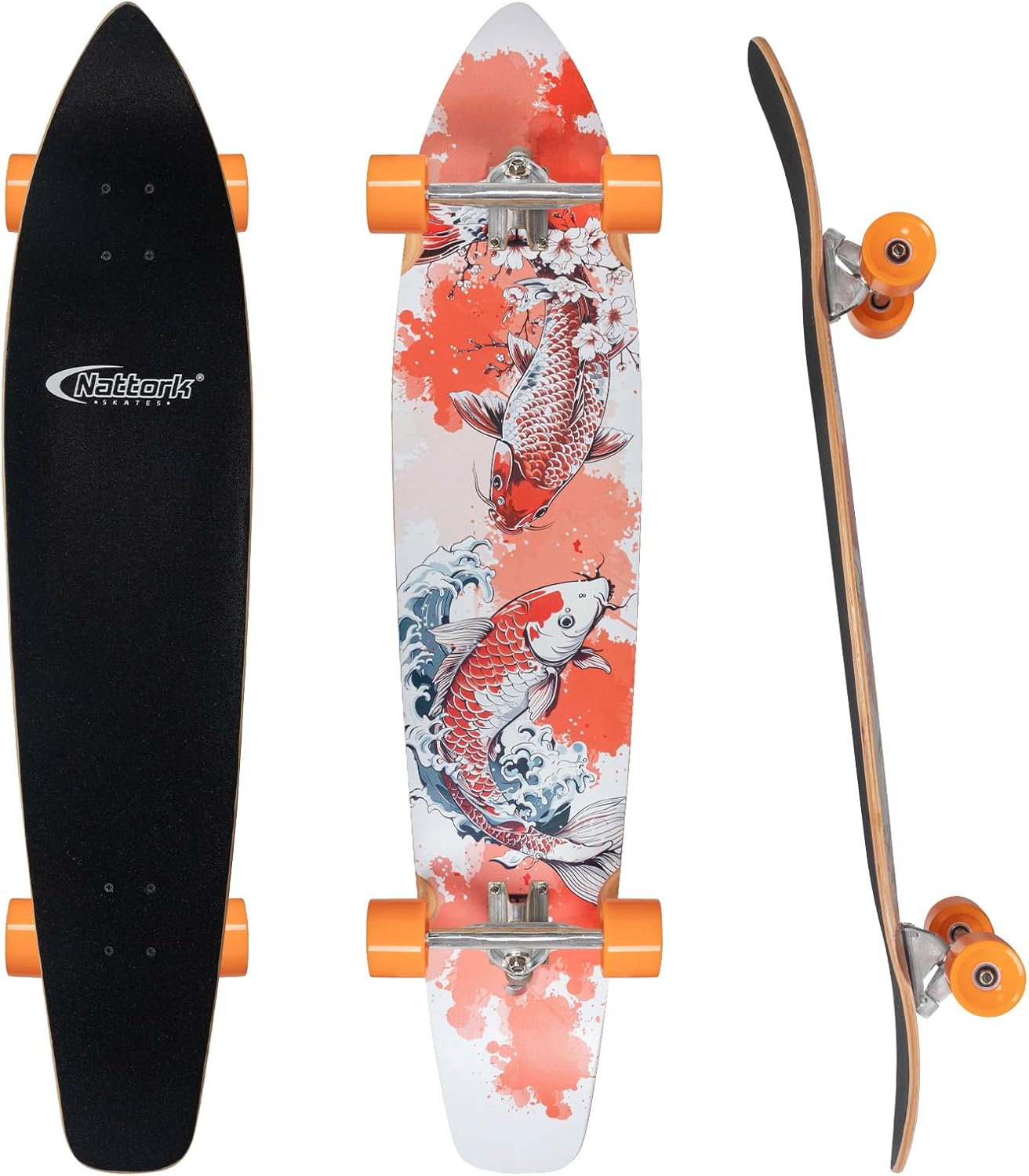 Nattork Cruiser Longboard Skateboard Completo - immagine 1