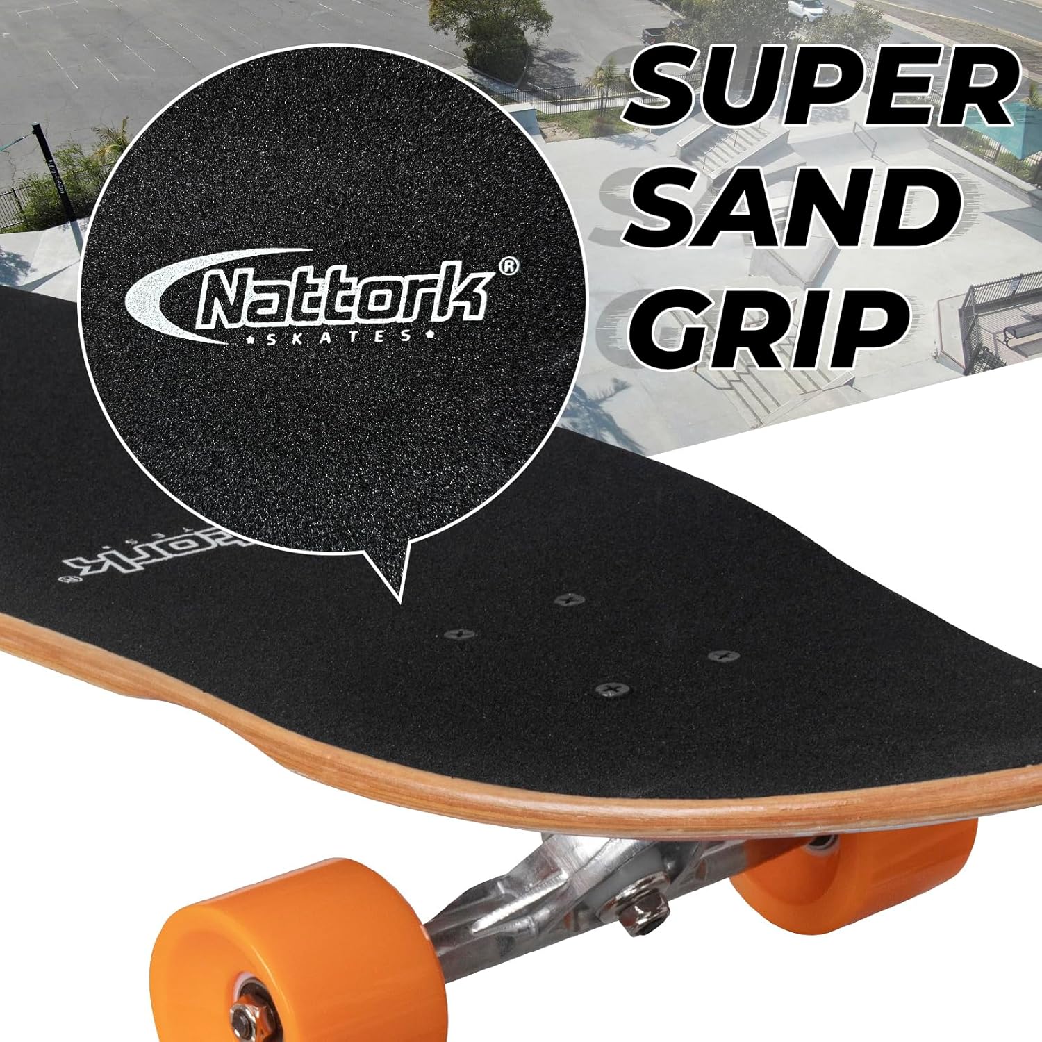 Nattork Cruiser Longboard Skateboard Completo - immagine 2