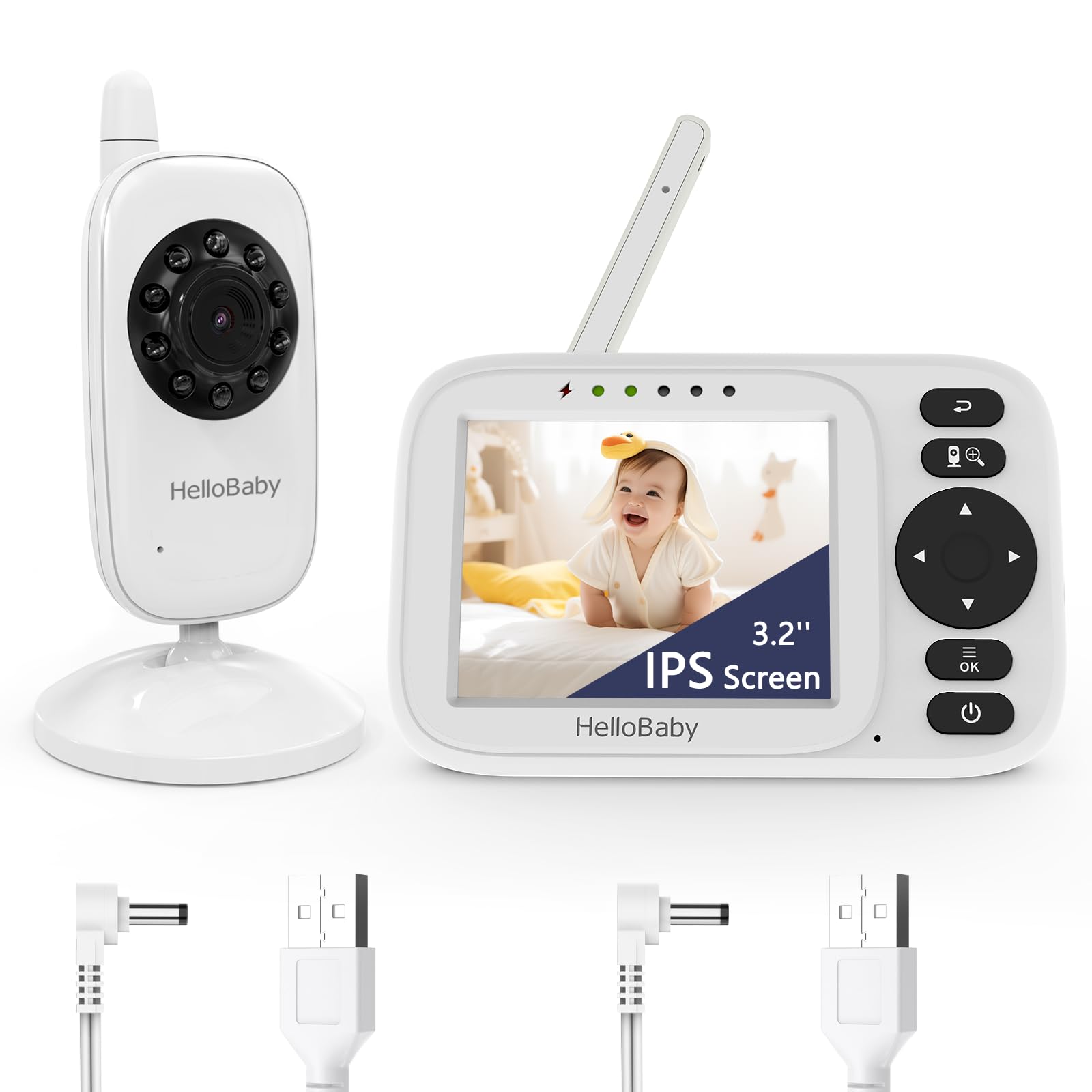 Hellobaby Baby Monitor Senza Wifi con Videocamera