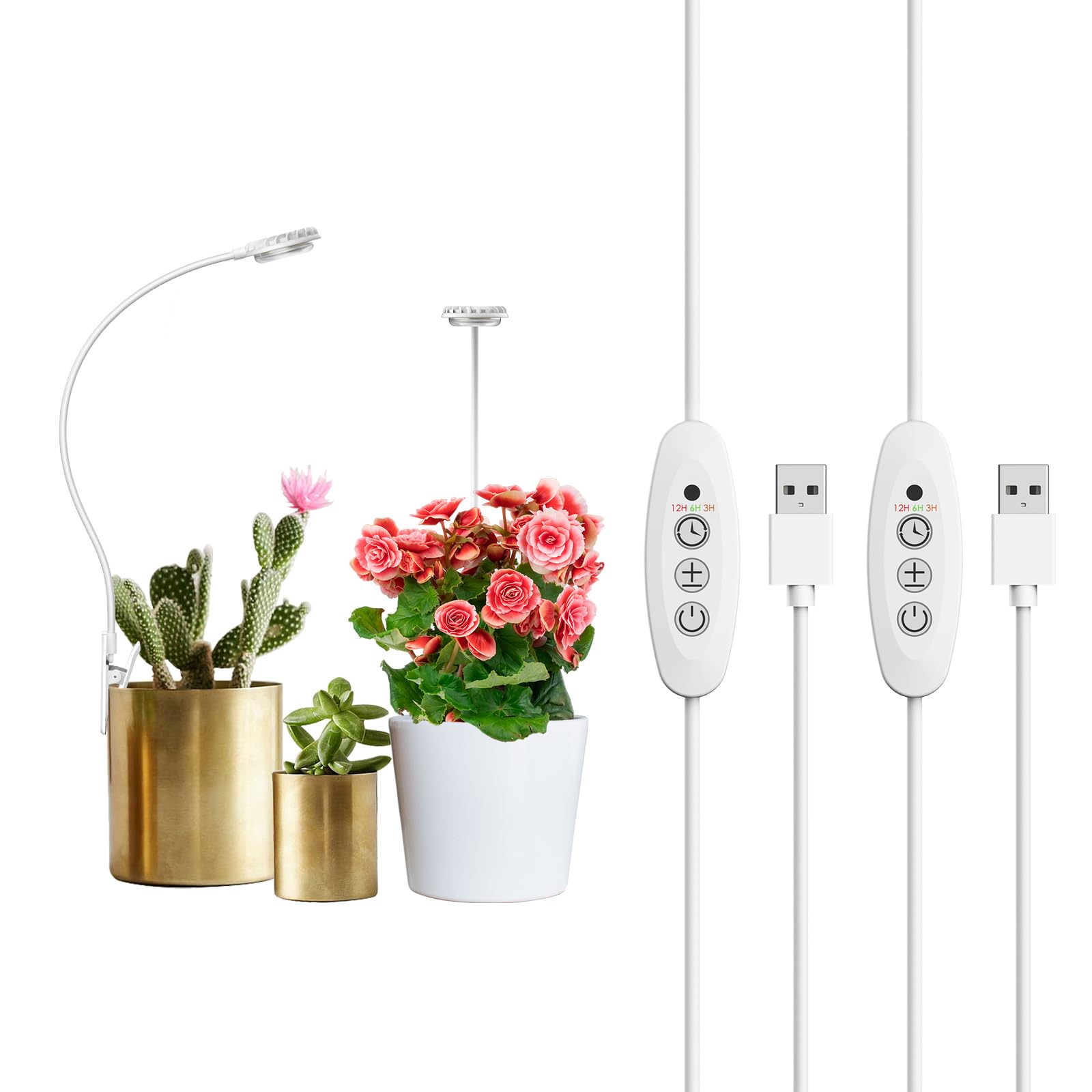 Sansi Lampada LED per Piante da Interno con Clip, 2 Pack