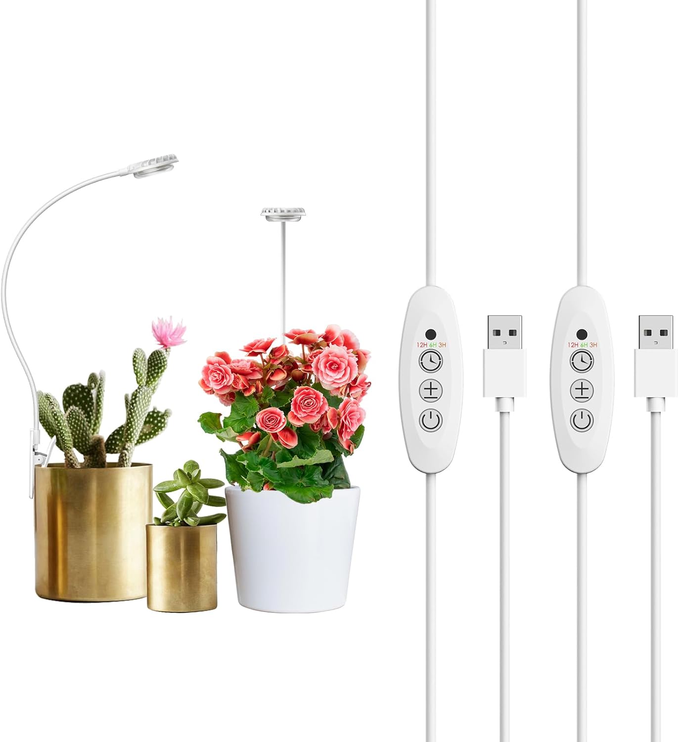 Sansi Lampada LED per Piante da Interno con Clip, 2 Pack - immagine 1