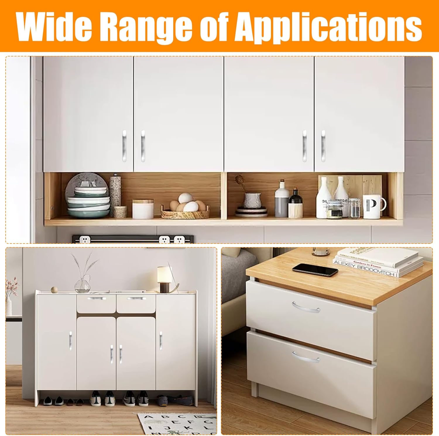 Maniglie Cucina e Mobili ad Arco 96mm - 8 Pezzi - immagine 5