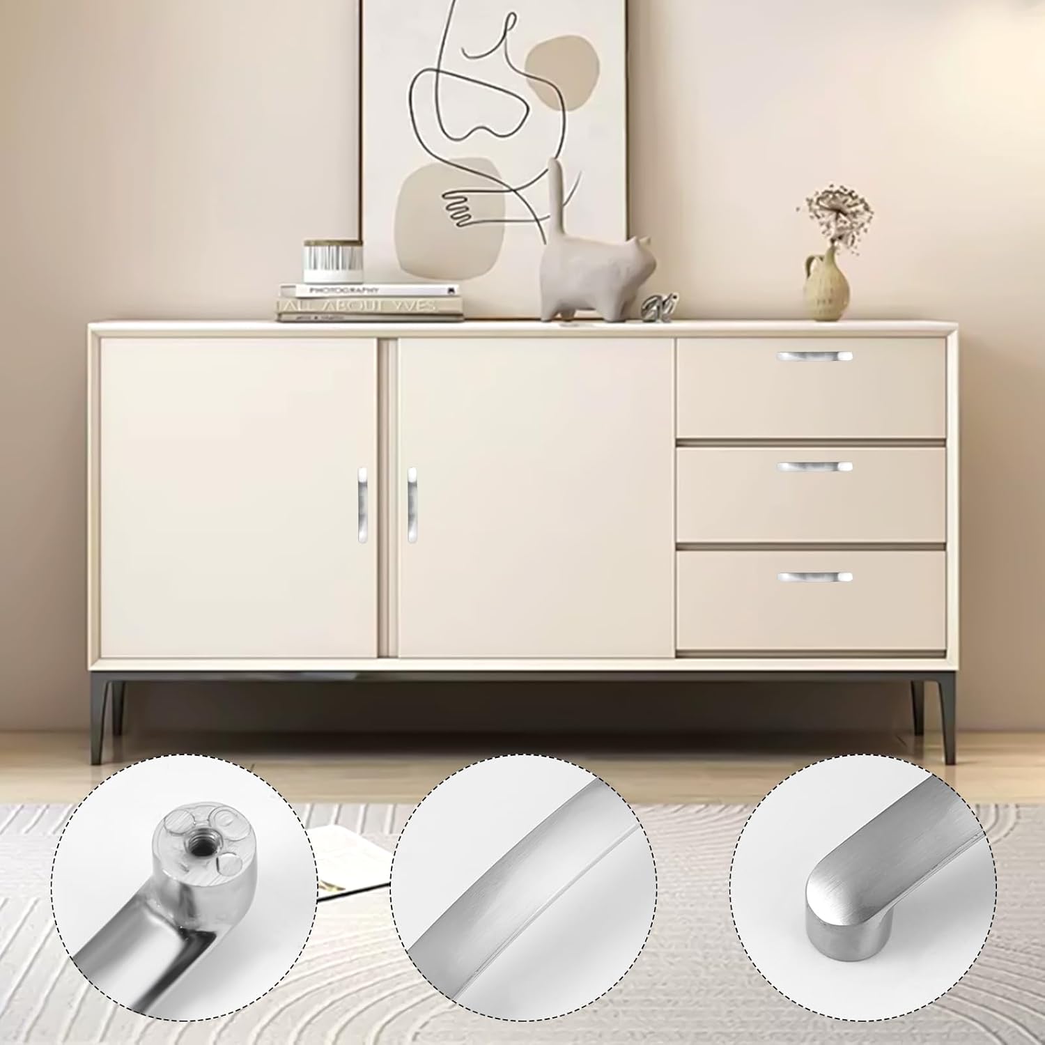 Maniglie Cucina e Mobili ad Arco 96mm - 8 Pezzi - immagine 6