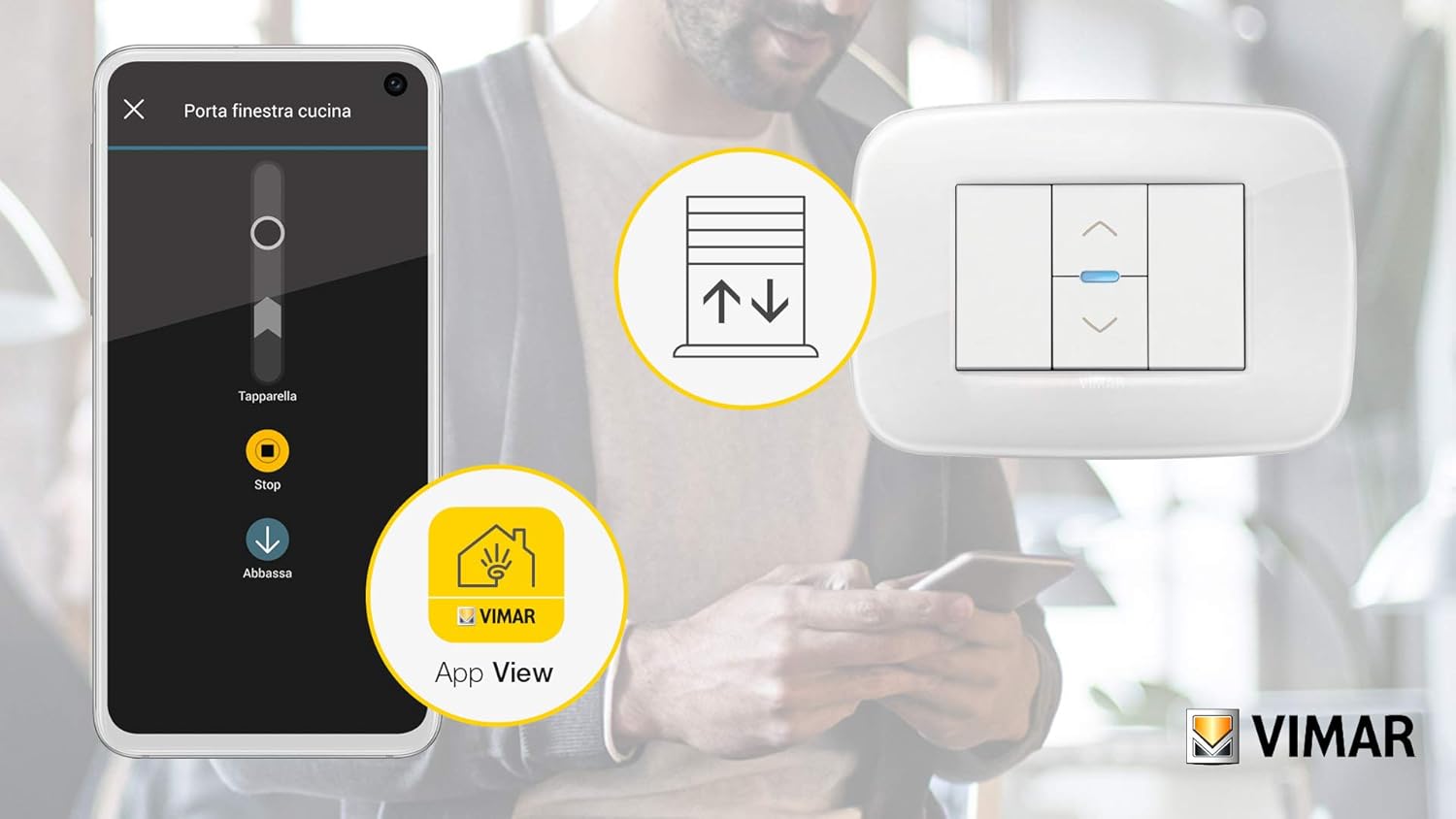 Vimar 19594.B Arké Comando Connesso VIEW Wireless - immagine 2