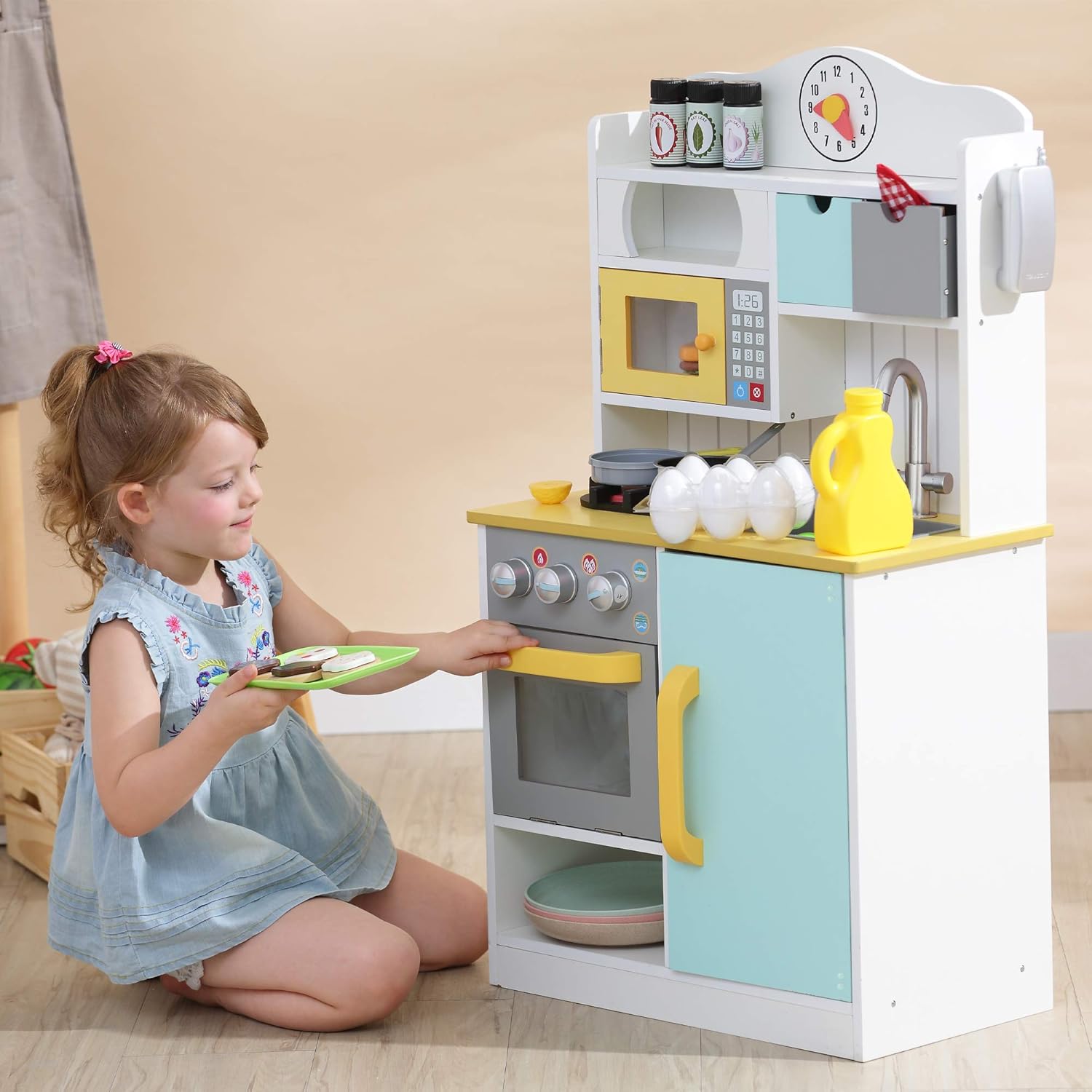 Teamson Kids Florence Cucina in Legno con 5 Accessori - immagine 3