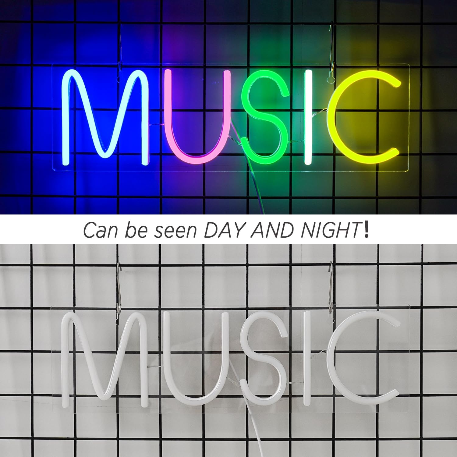 Neon Light Music - Insegna LED per Decorazione Parete - immagine 4