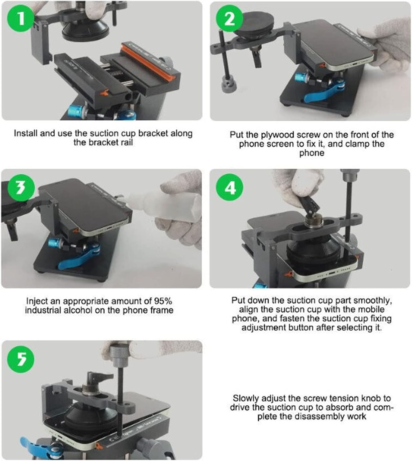 Jiawu Separatore Schermo LCD Universale con Ventosa - immagine 4