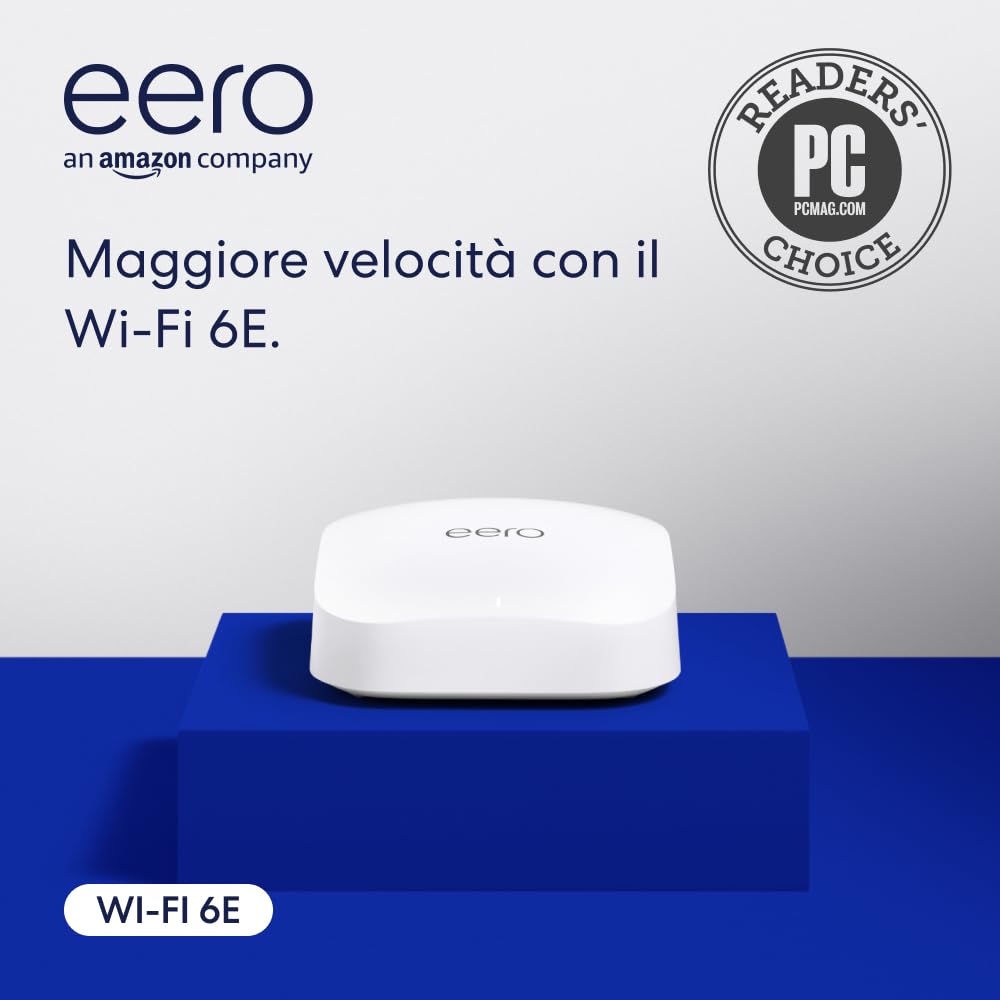 eero Pro 6E - Router Wi-Fi Mesh 2,5 Gbps (Confezione da 1) - immagine 1