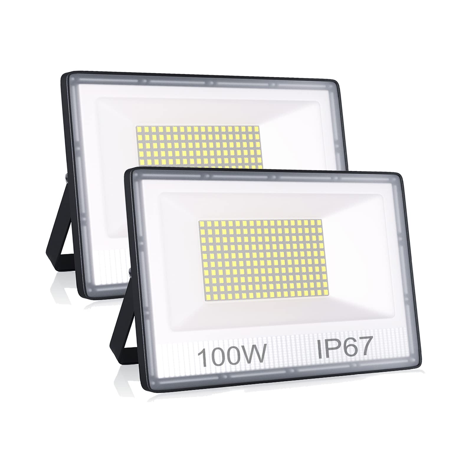 Annifunly Faretto LED da Esterno 100W, 2 Pezzi