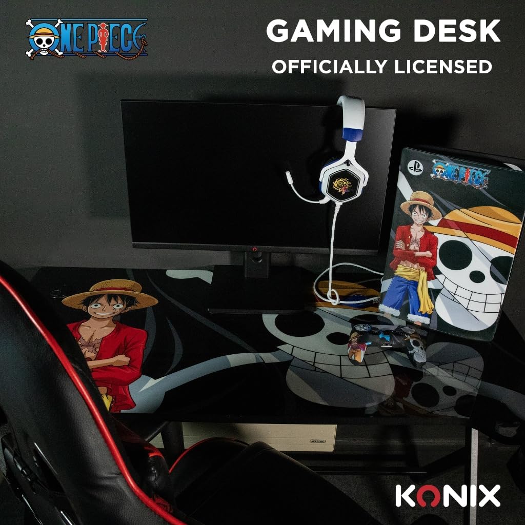 Konix One Piece - Scrivania Gaming 120x60,5x18cm - immagine 7