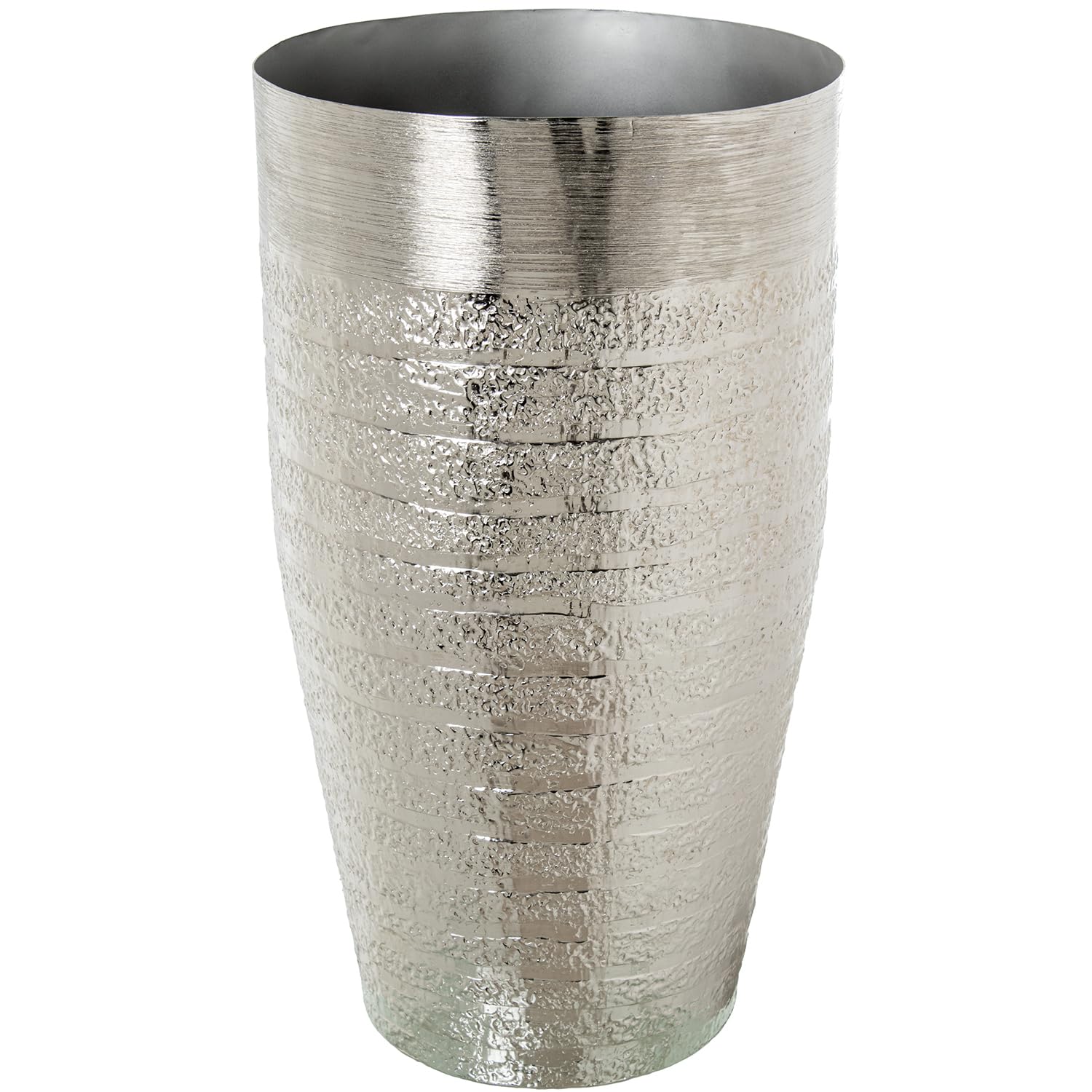 JARRON ALUMINIO PLATEADO