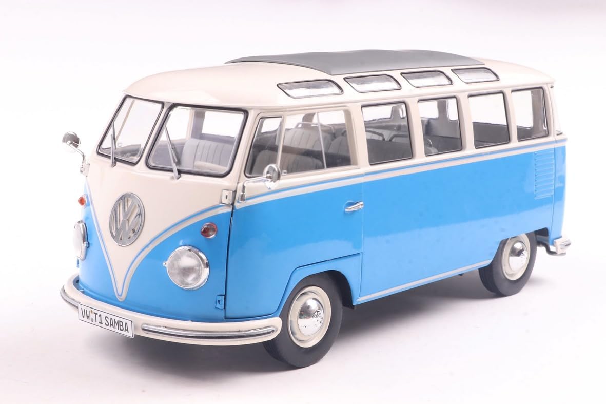 Solido 1:18 VW T1 21 Windows b. blu/bianco