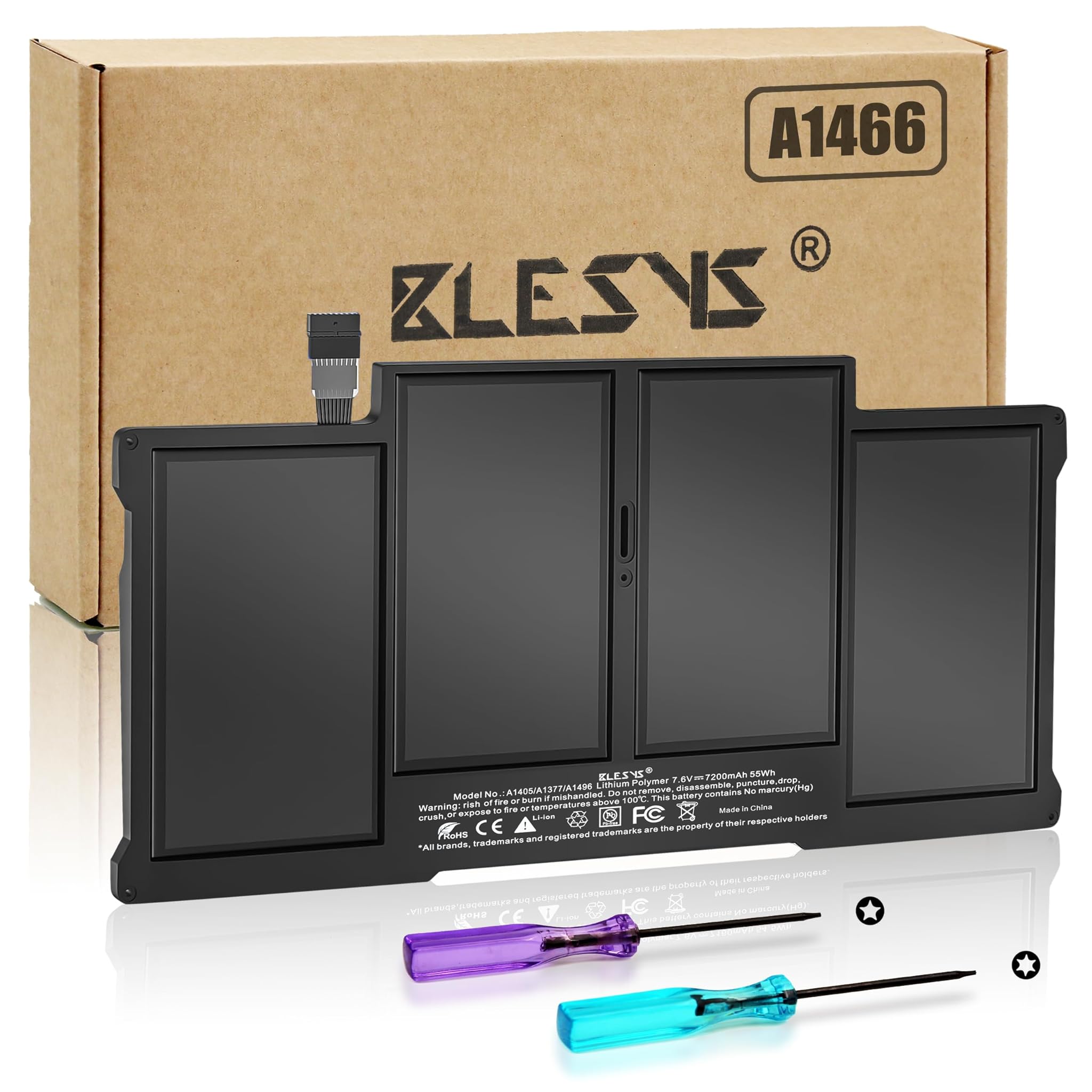 Blesys A1496 Batteria A1466 per MacBook Air 13 pollici