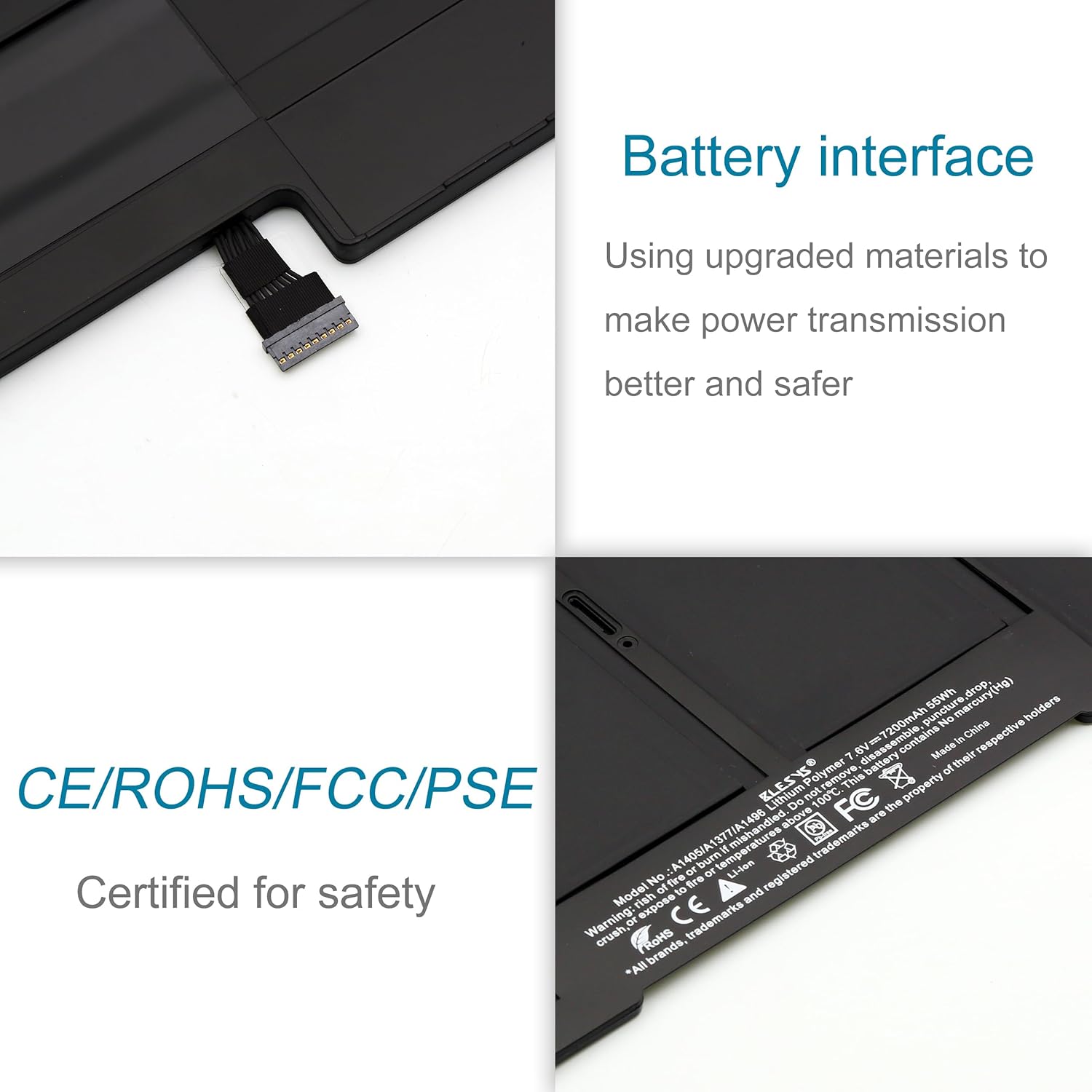 Blesys A1496 Batteria A1466 per MacBook Air 13 pollici - immagine 4