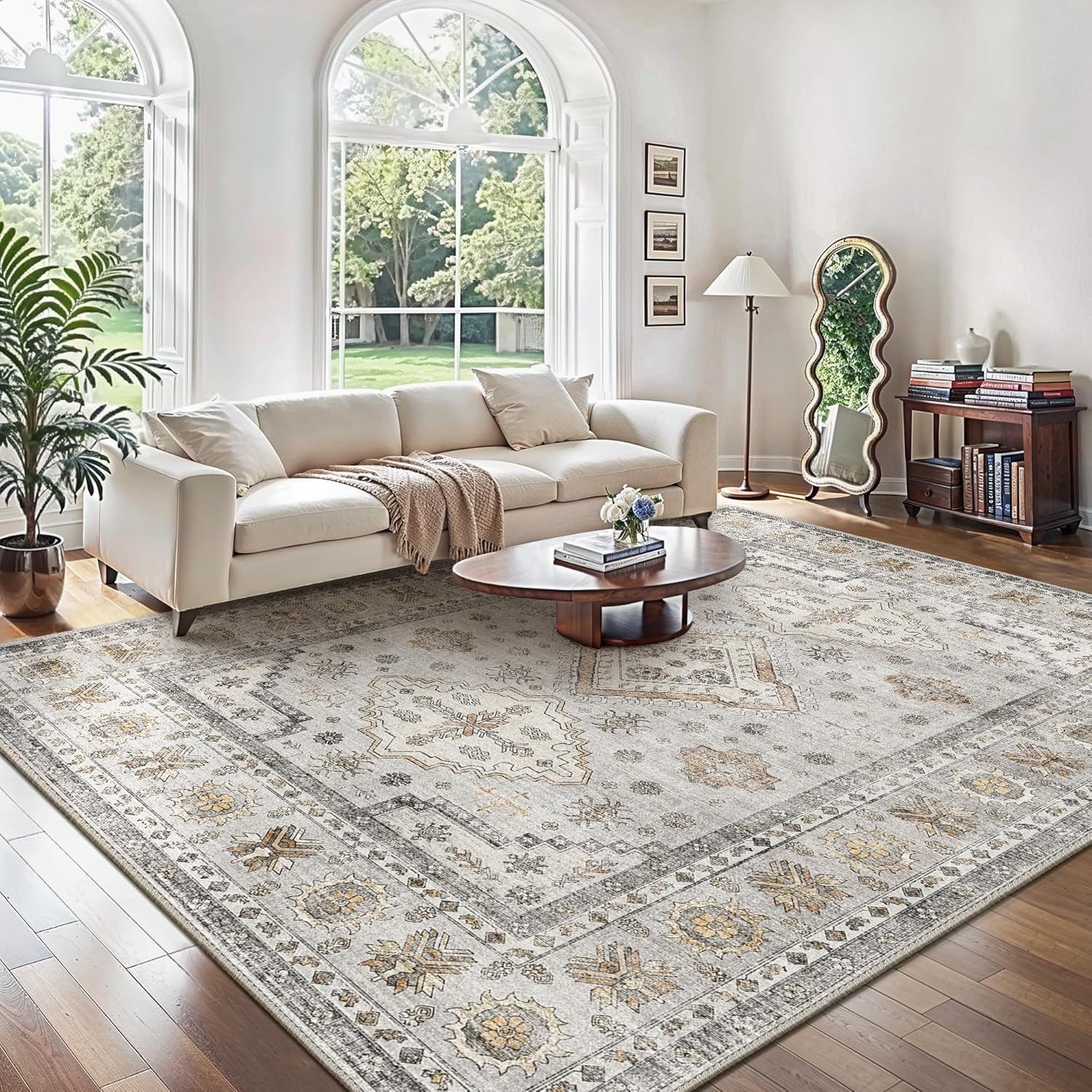 Genimo Tappeto Salotto Persiano 160x230 cm, Beige