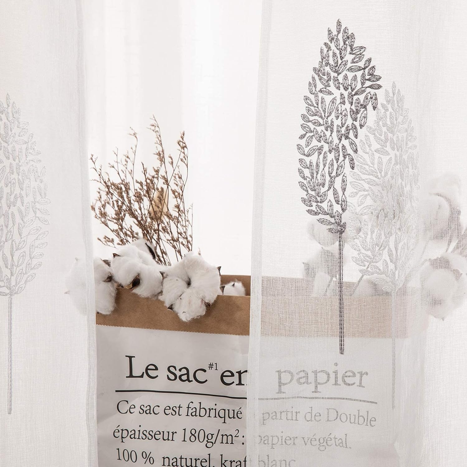 Miulee Tende Moderne 2 Pezzi 140x260 CM, Occhielli - immagine 3