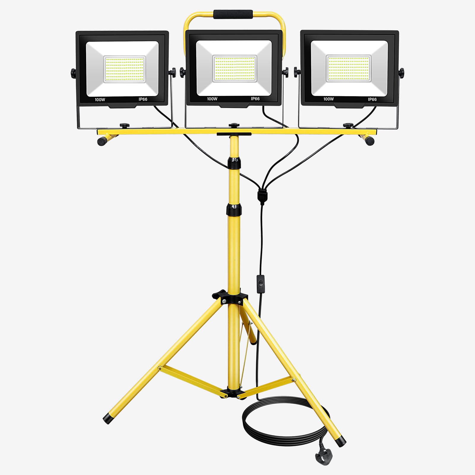 Faretto LED da Cantiere 300W con Treppiede Regolabile