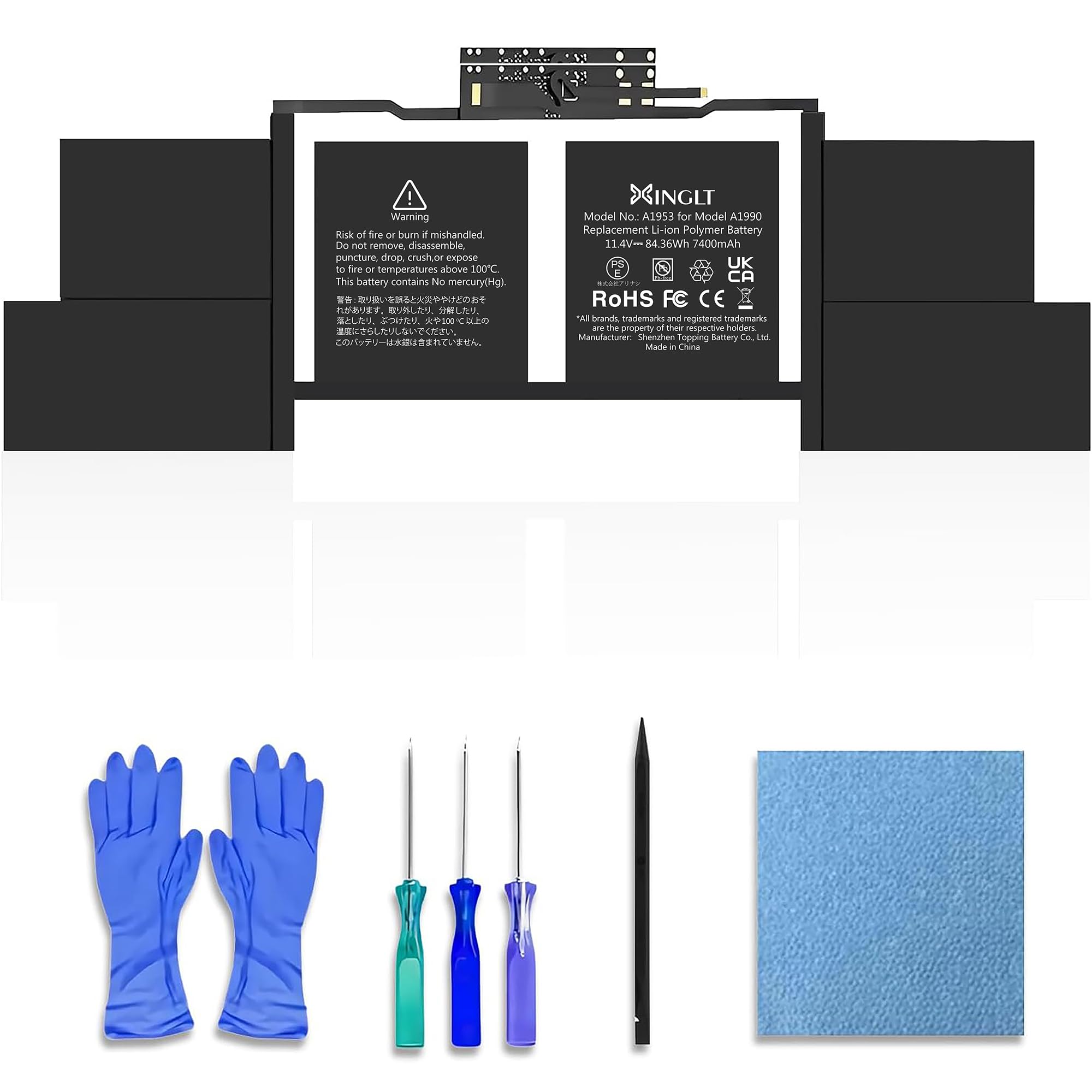 Xinglt Batteria A1990 A1953 per MacBook Pro 15" Retina