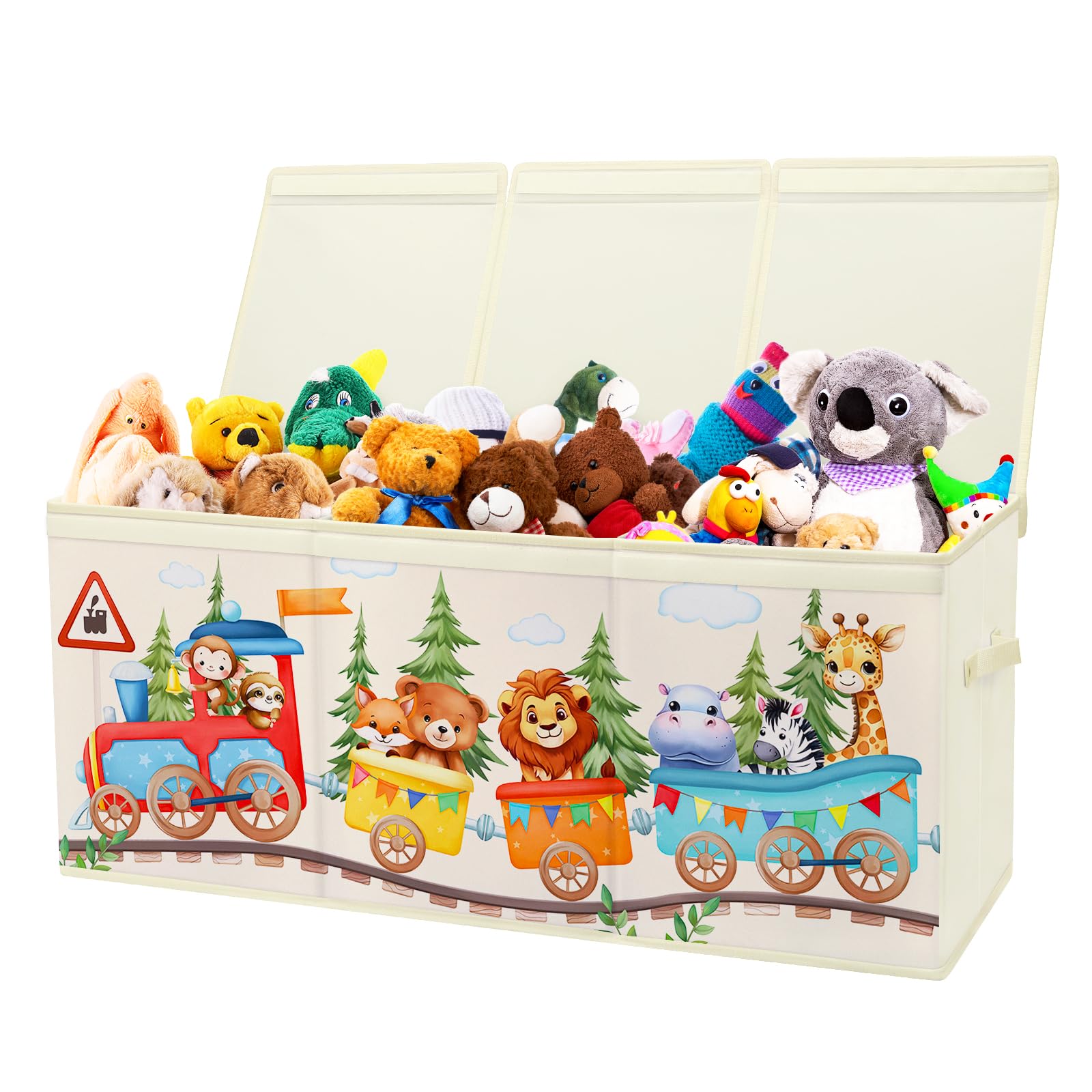 Scatola di Giocattoli Large con Coperchio Ribalta