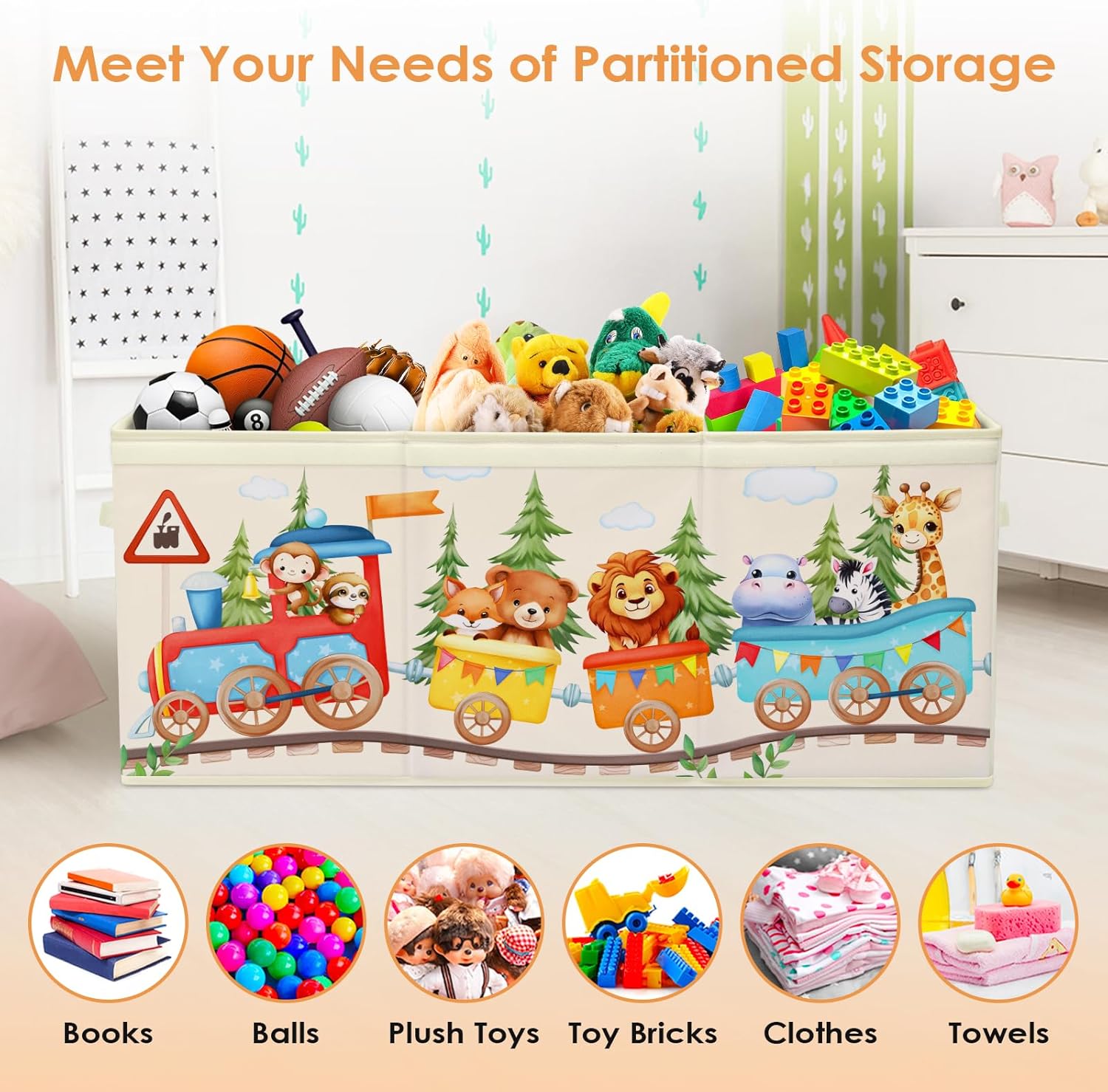 Scatola di Giocattoli Large con Coperchio Ribalta - immagine 4