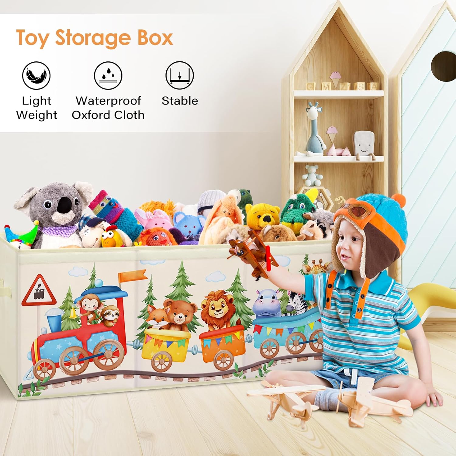 Scatola di Giocattoli Large con Coperchio Ribalta - immagine 5