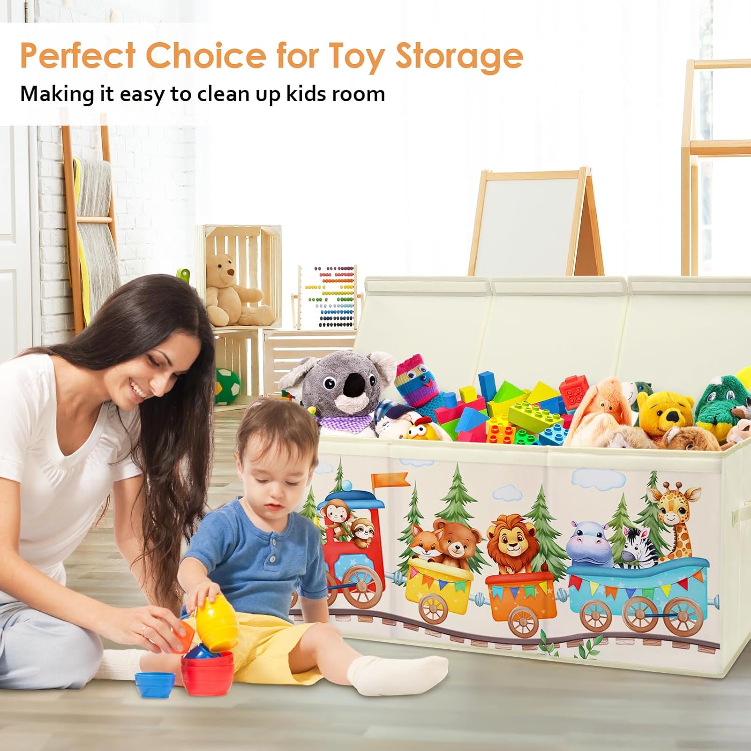 Scatola di Giocattoli Large con Coperchio Ribalta - immagine 6