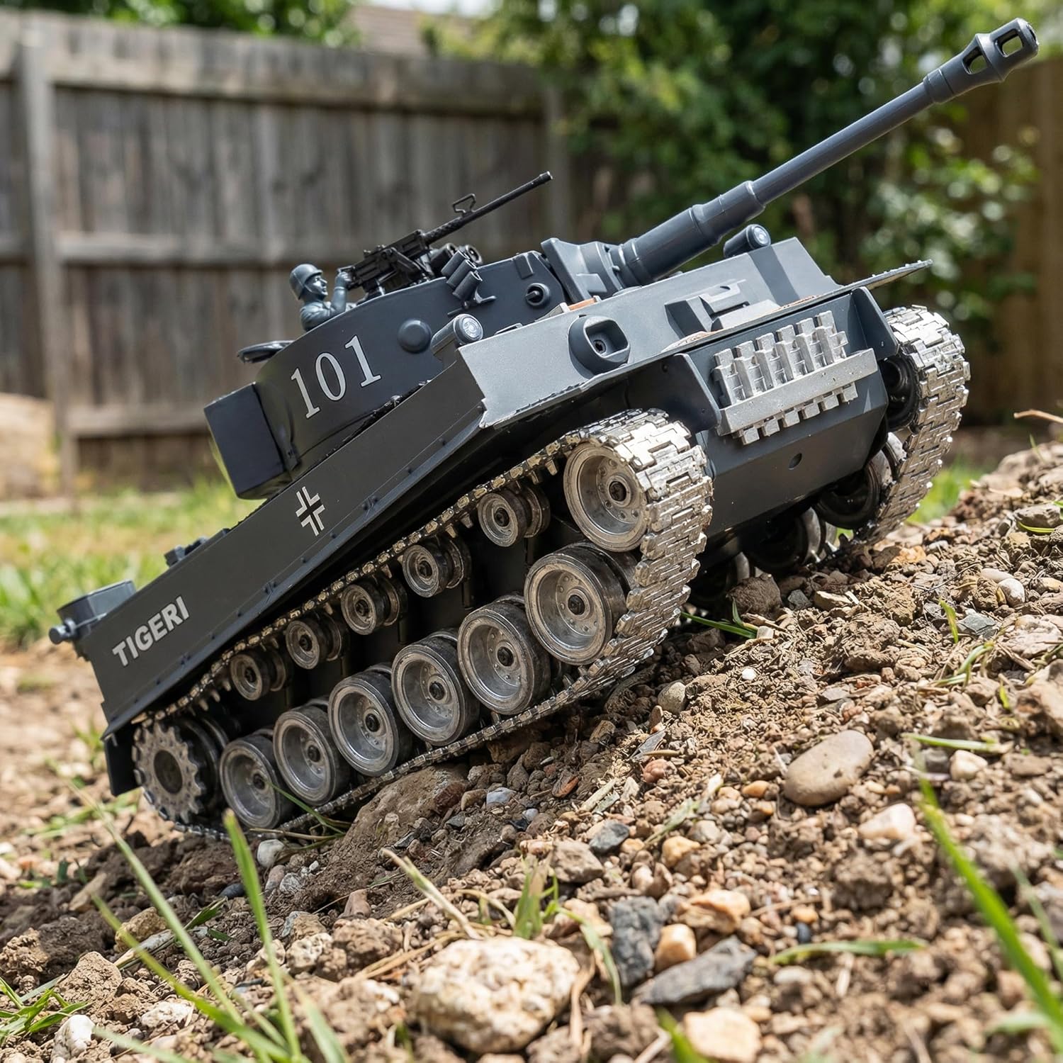 Carro Armato RC Telecomandato a Scoppio 1:18 Tiger Tank - immagine 7