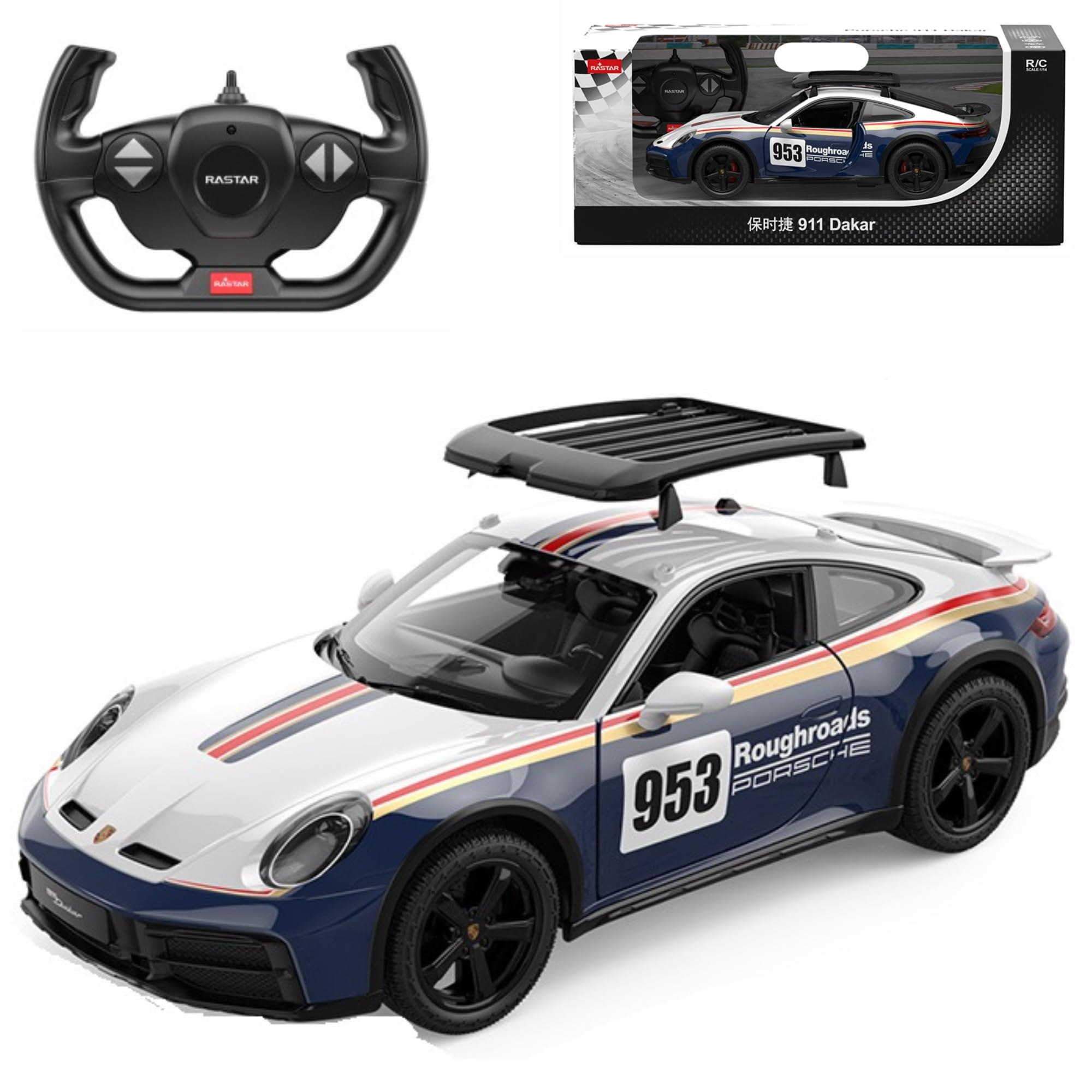 Porsche 911 Dakar Auto RC 1:14 Design Rally Autentico