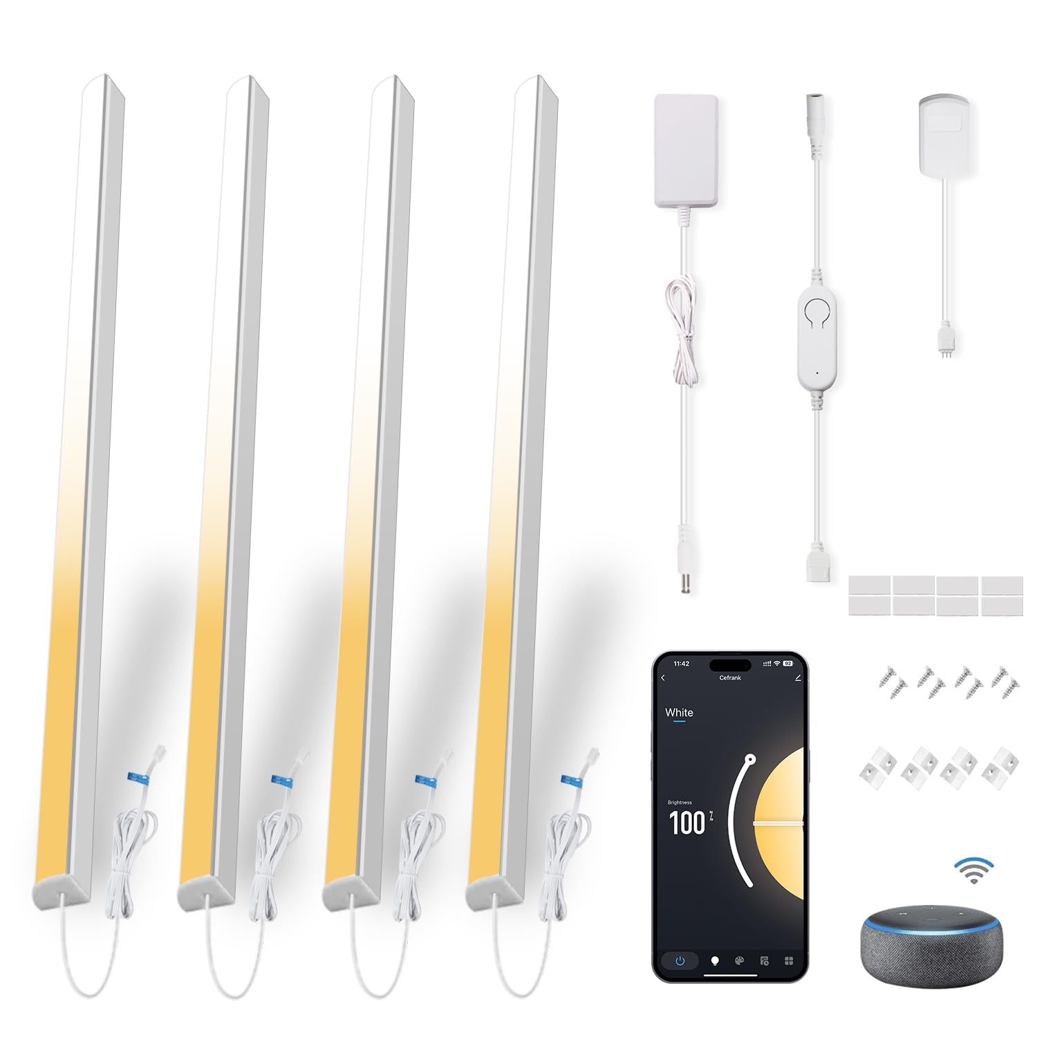 Cefrank Illuminazione Sottopensile Smart 4 Barre LED 30cm