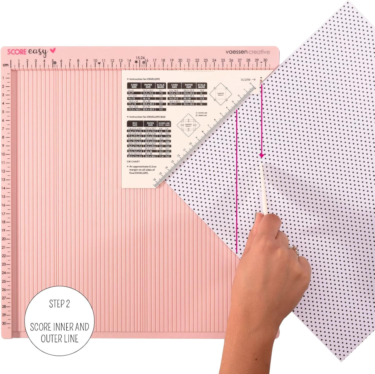 Vaessen Creative Scoring Board Score Easy CM Rosa | Velz
