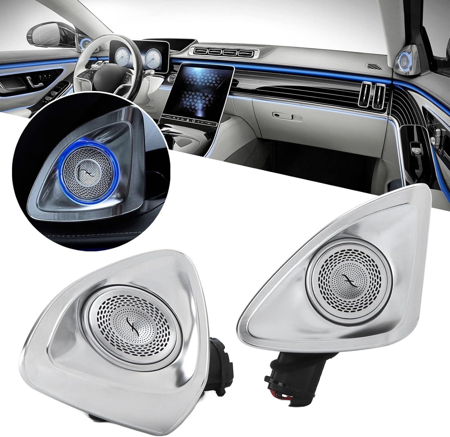 Tweeter Audio Rotante 4D per Auto con LED - immagine 2