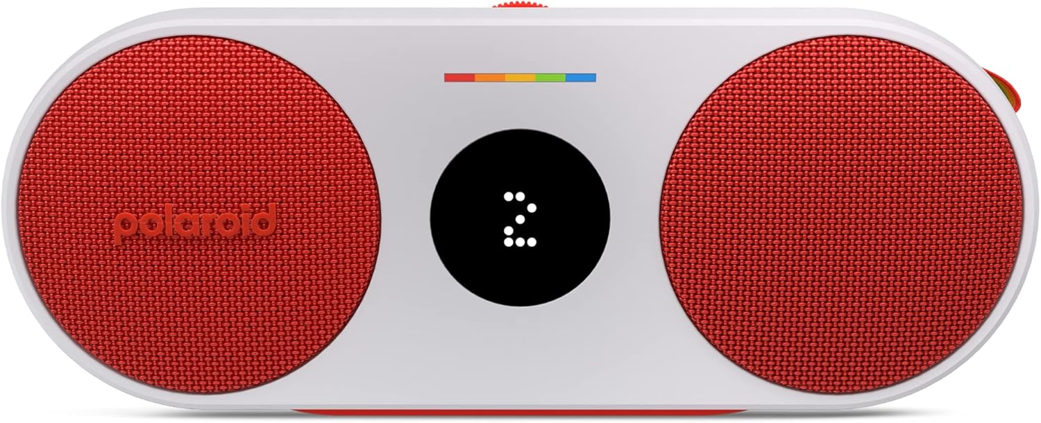 Polaroid P2 Music Player - Speaker Bluetooth Portatile, Red - immagine 2