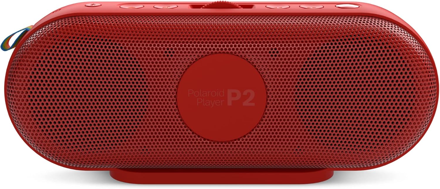 Polaroid P2 Music Player - Speaker Bluetooth Portatile, Red - immagine 3