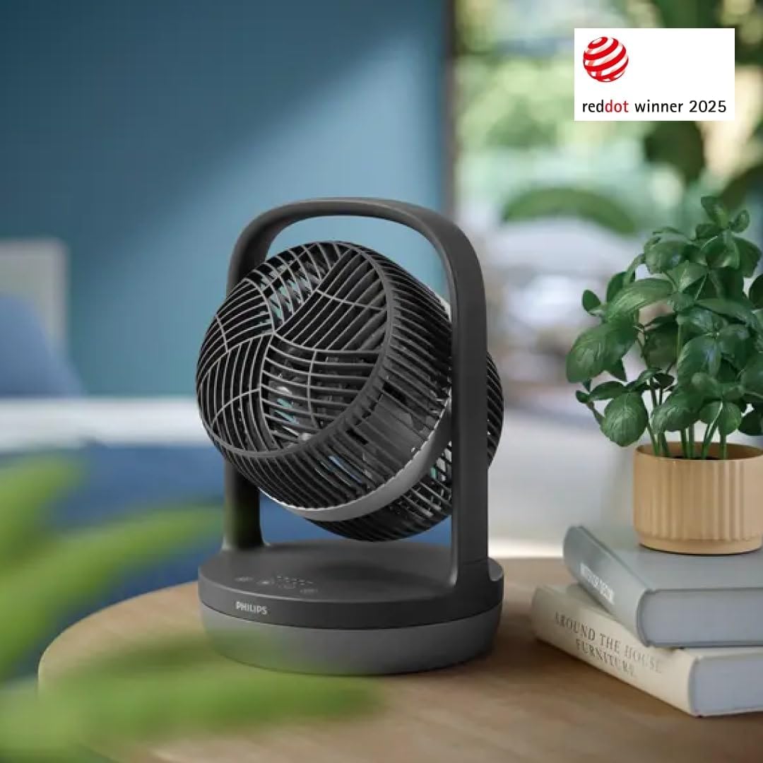 Philips Ventilatore da Tavolo Serie 3000, Nero - immagine 2