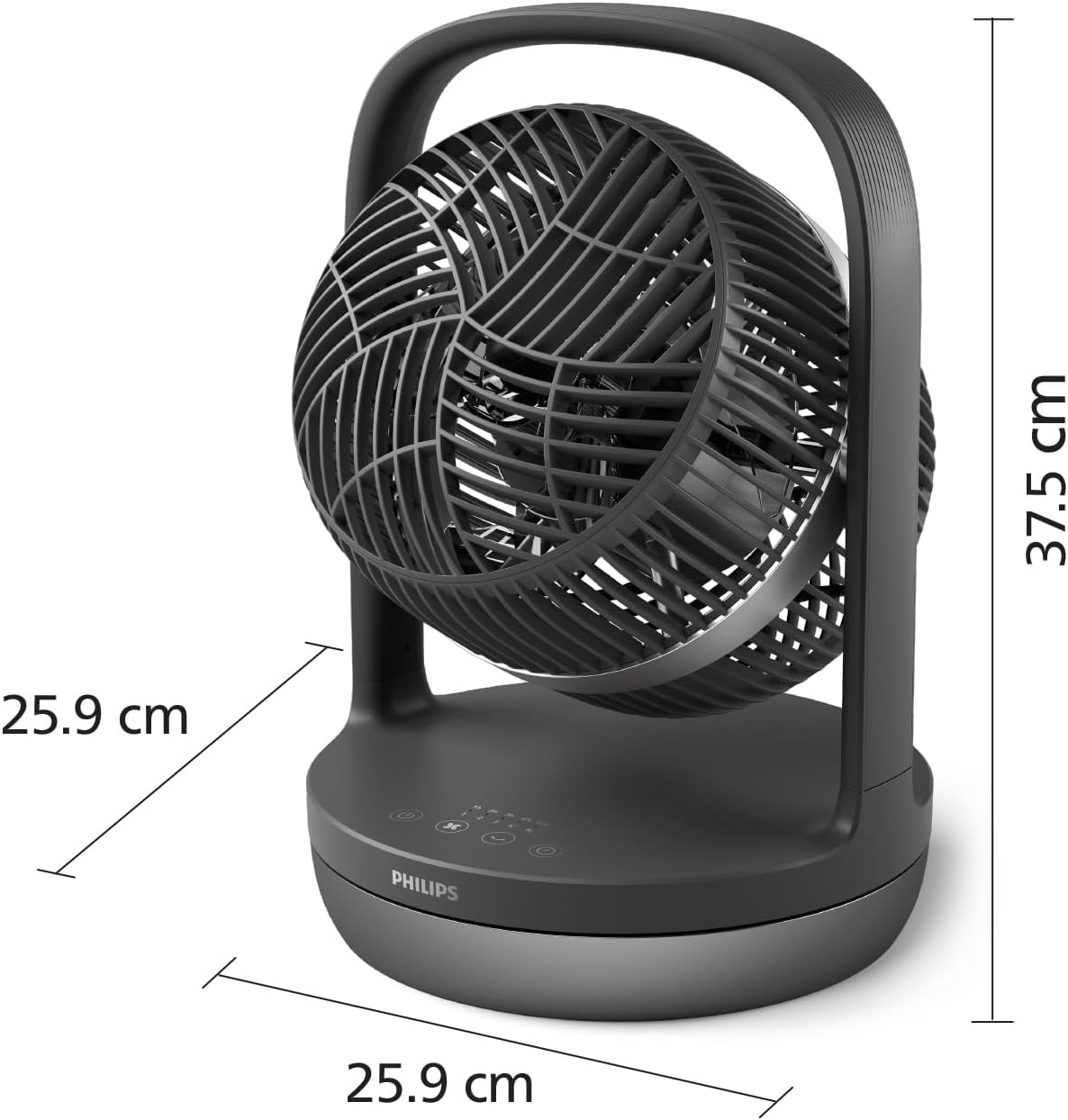 Philips Ventilatore da Tavolo Serie 3000, Nero - immagine 3