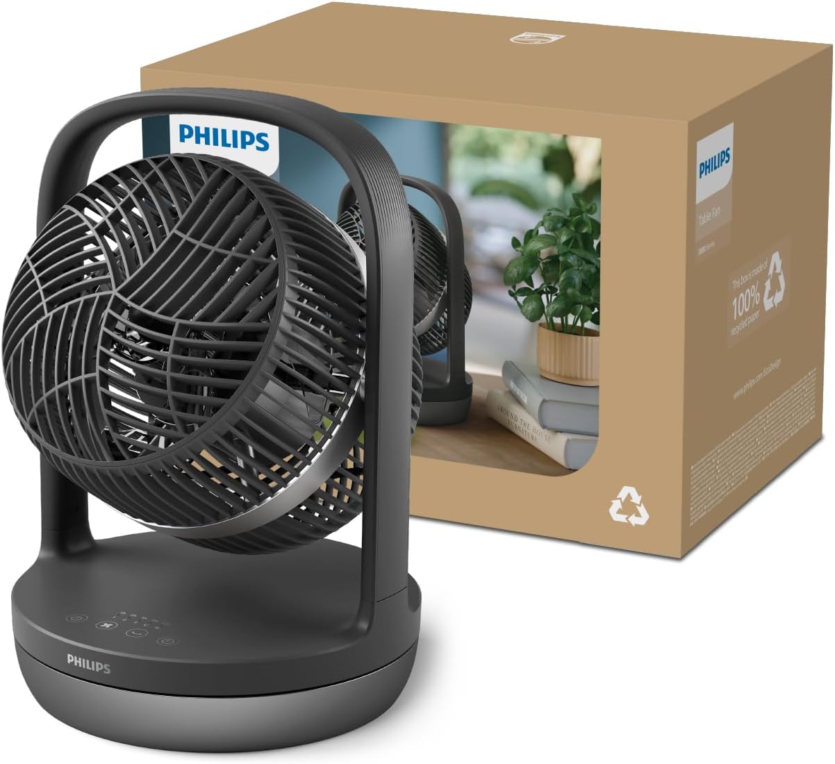 Philips Ventilatore da Tavolo Serie 3000, Nero - immagine 4