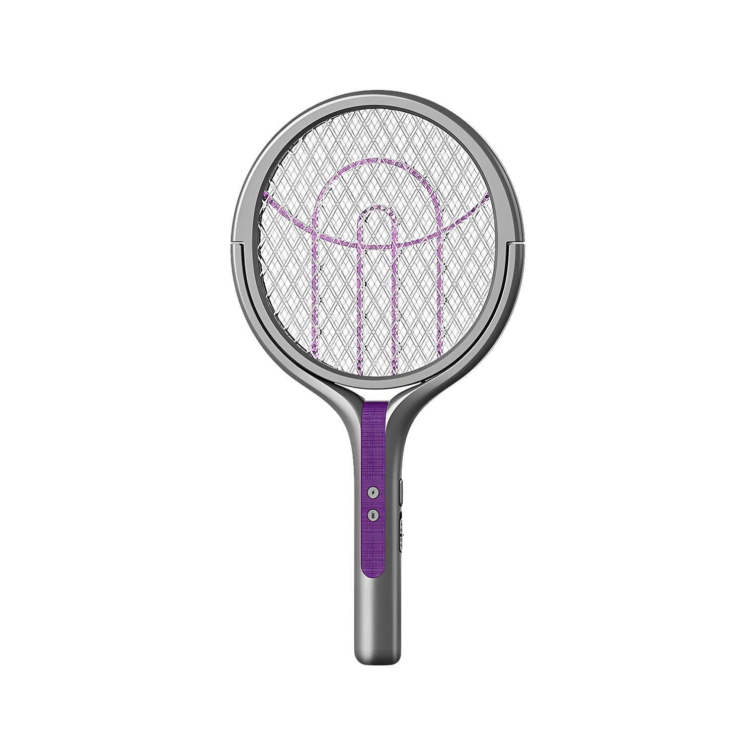 QUMOX Racchetta elettrica a scaccia-mosche con testa rotante, racchetta anti-insetti ricaricabile, racchetta anti-zanzare per interni