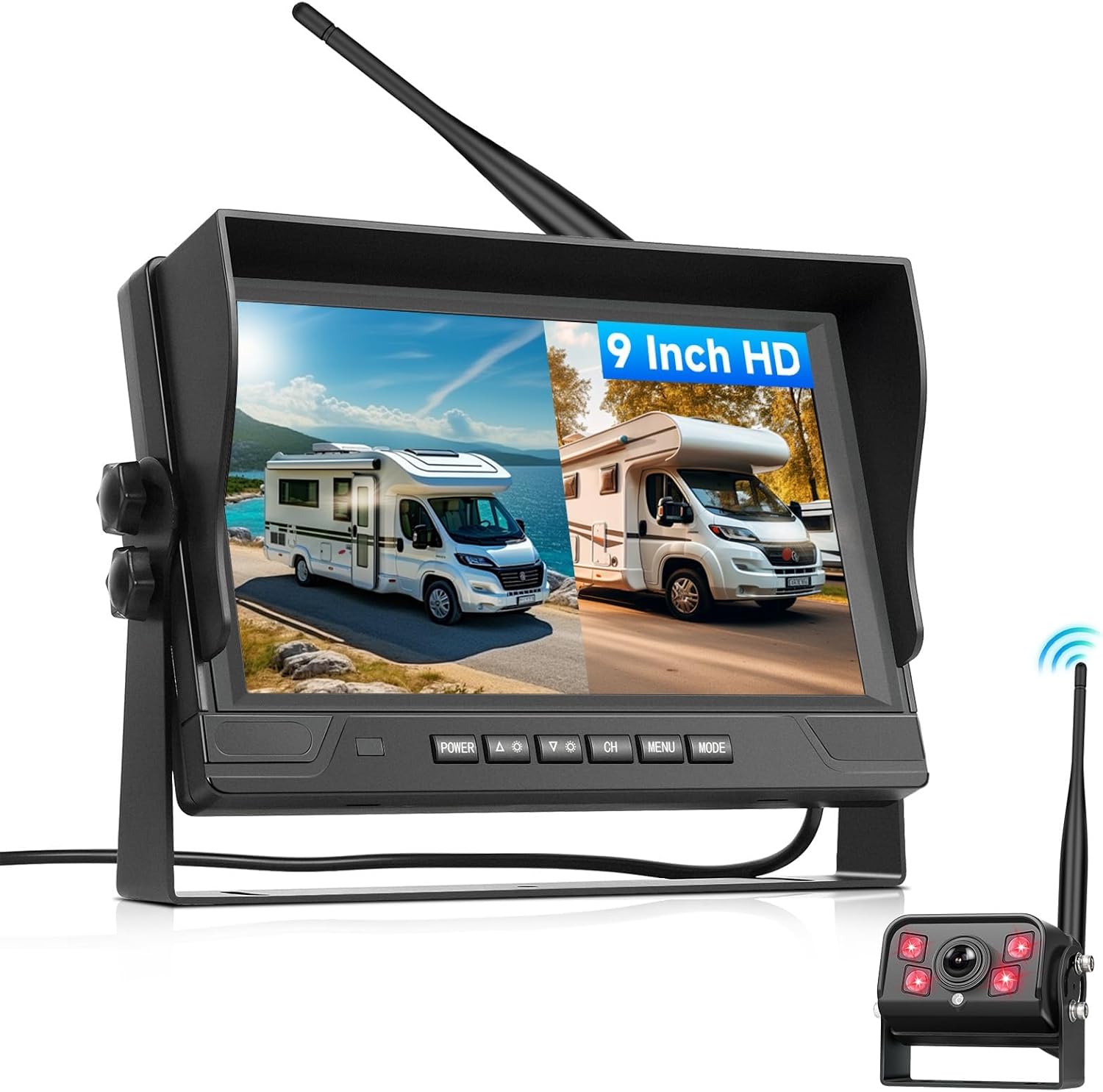 Vechtel Kit Telecamera Posteriore Wireless 9 Pollici - immagine 1