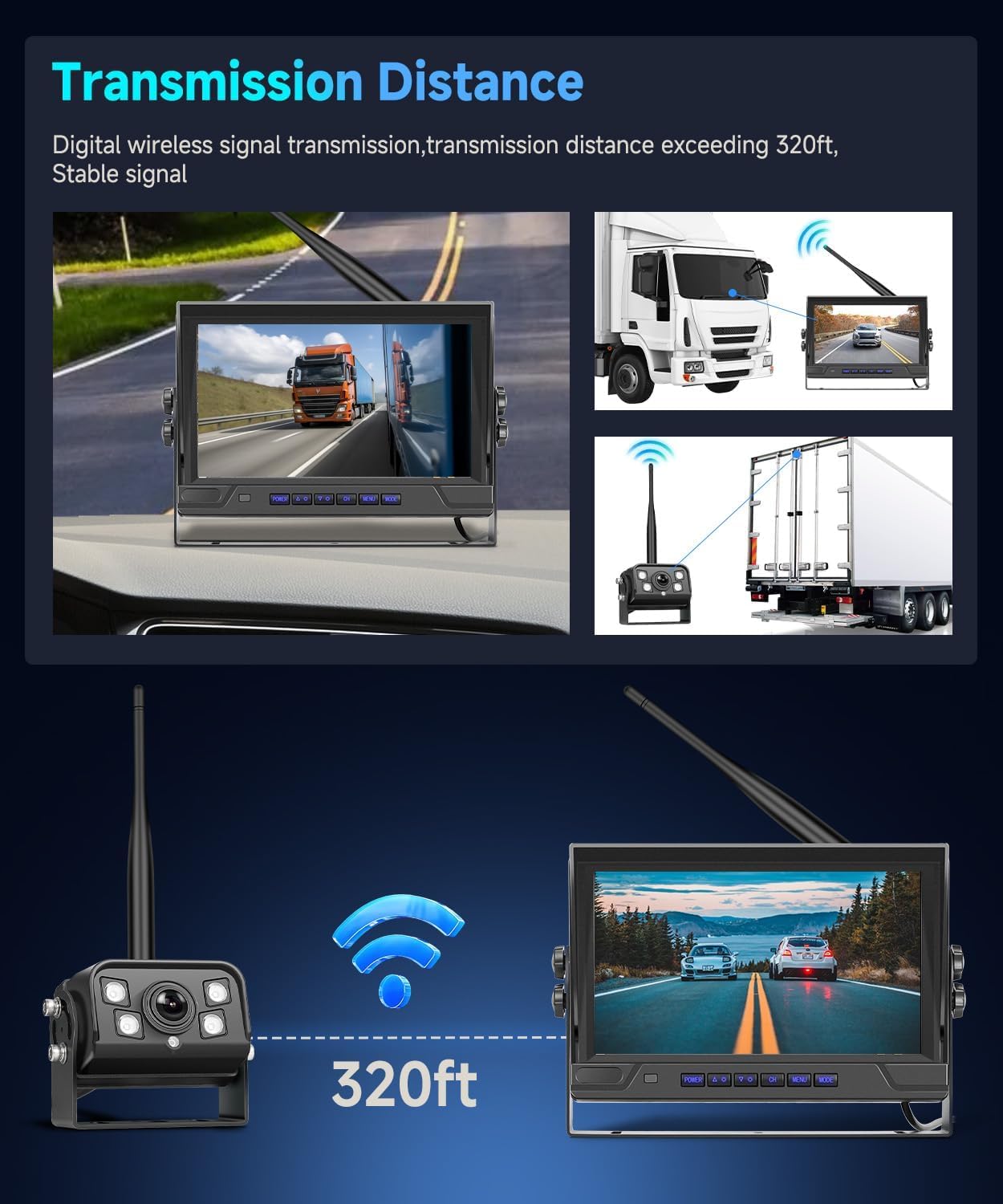 Vechtel Kit Telecamera Posteriore Wireless 9 Pollici - immagine 3