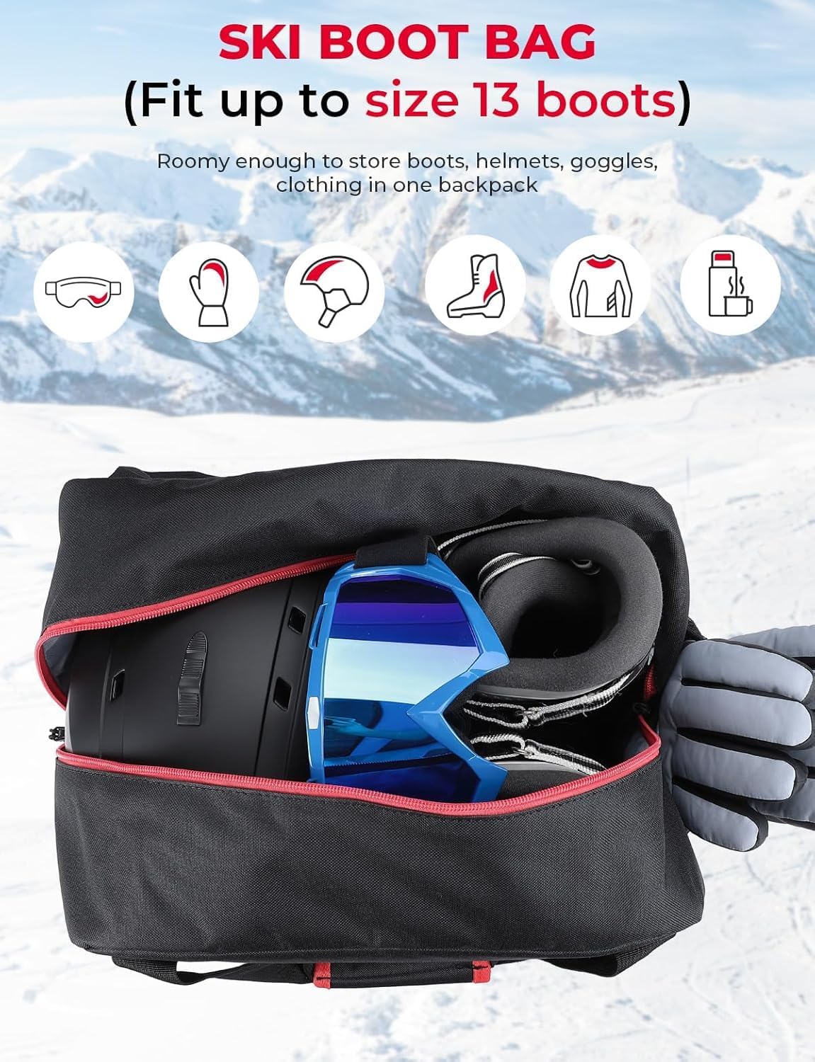 Kemimoto Borsa Sci e Scarponi Combo 25L - immagine 4