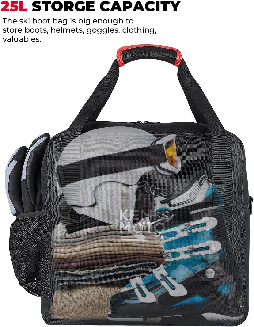 Kemimoto Borsa Sci e Scarponi Combo 25L - immagine 5
