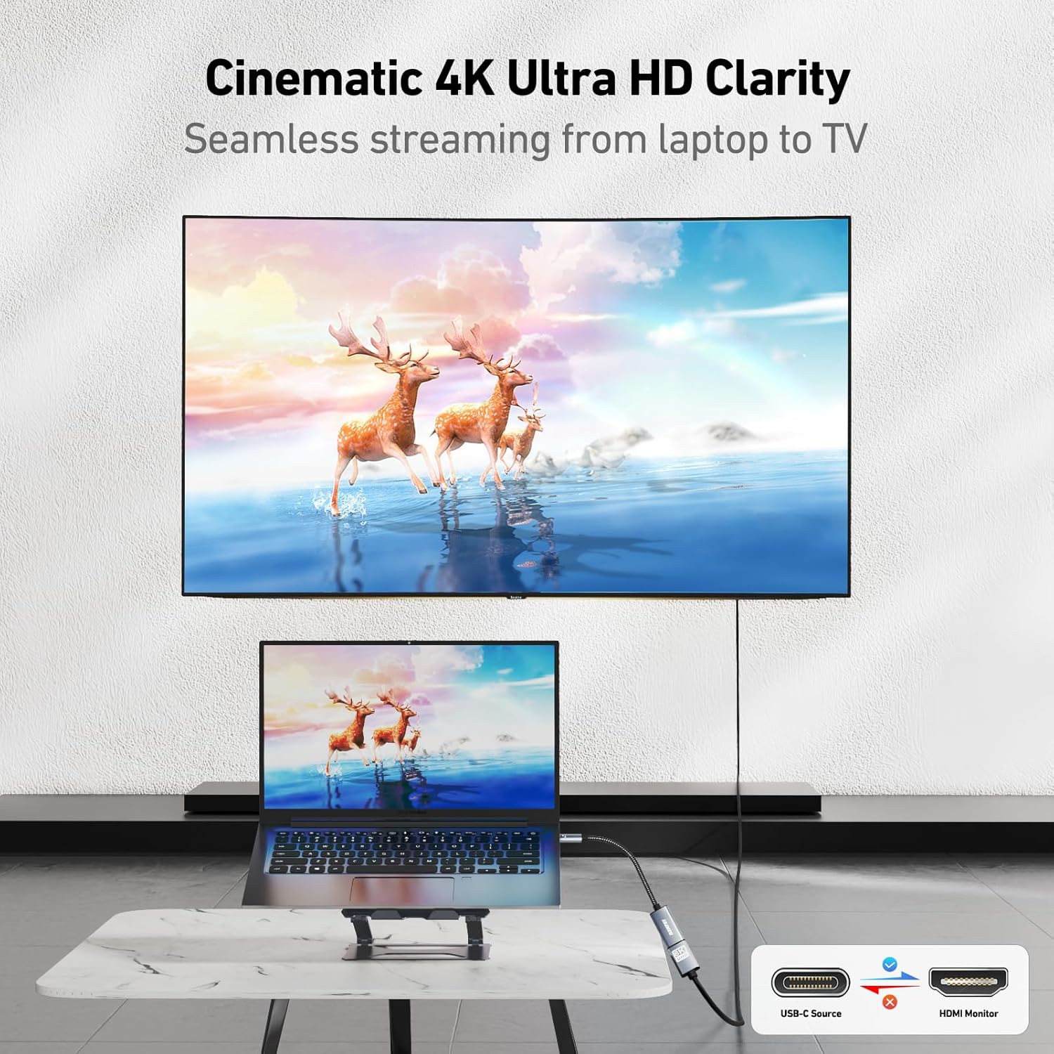 Benfei Adattatore USB C a HDMI 4K - immagine 2