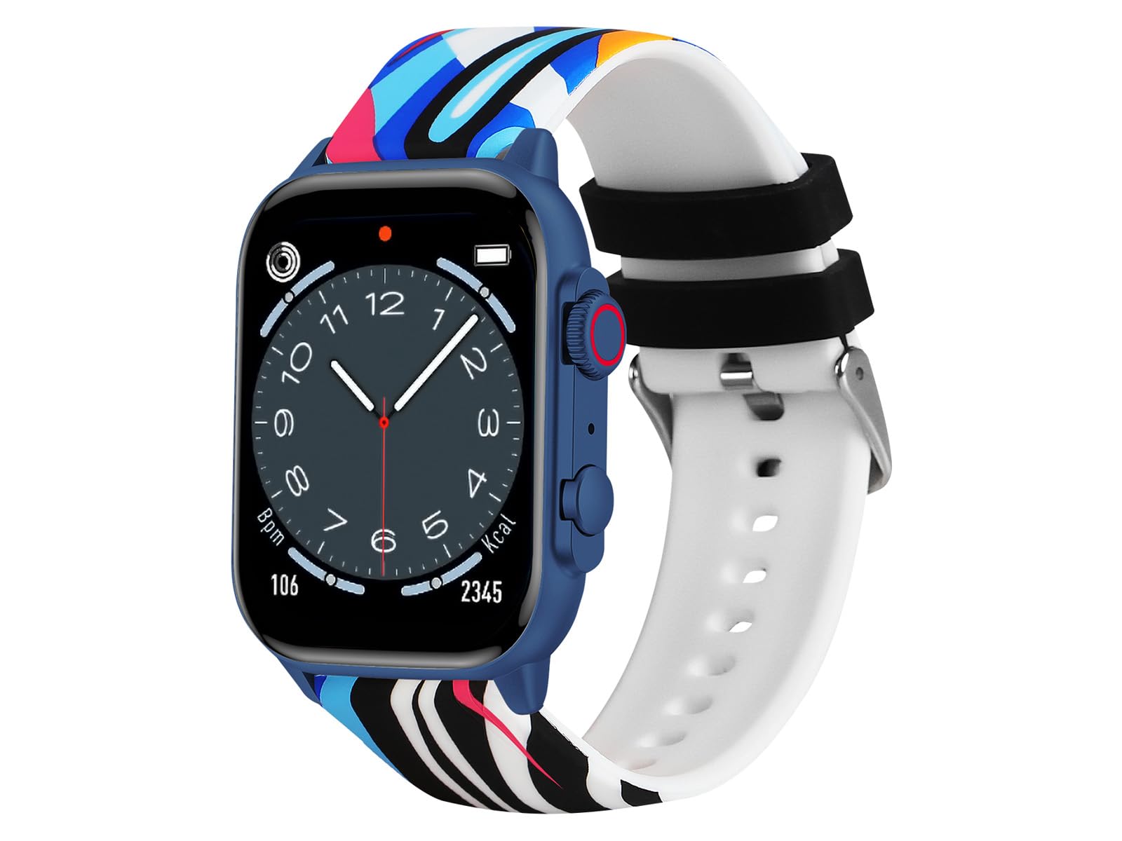 Trevi T-FIT 458 A Smartwatch con Display AMOLED 1.95" Always On ad Alta Definizione, Chiamate Wireless, Monitoraggio Sonno, Passi, Frequenza Cardiaca, Notifiche Social Media, Waterproof