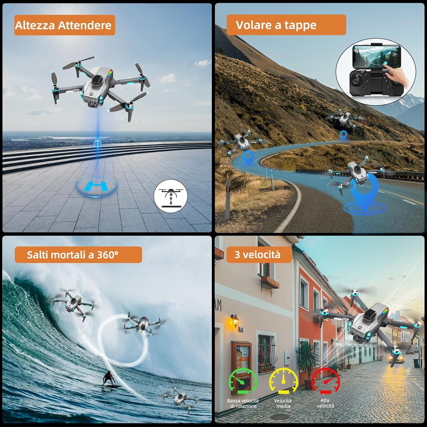 Drone con Telecamera 4K Professionale e GPS - immagine 4