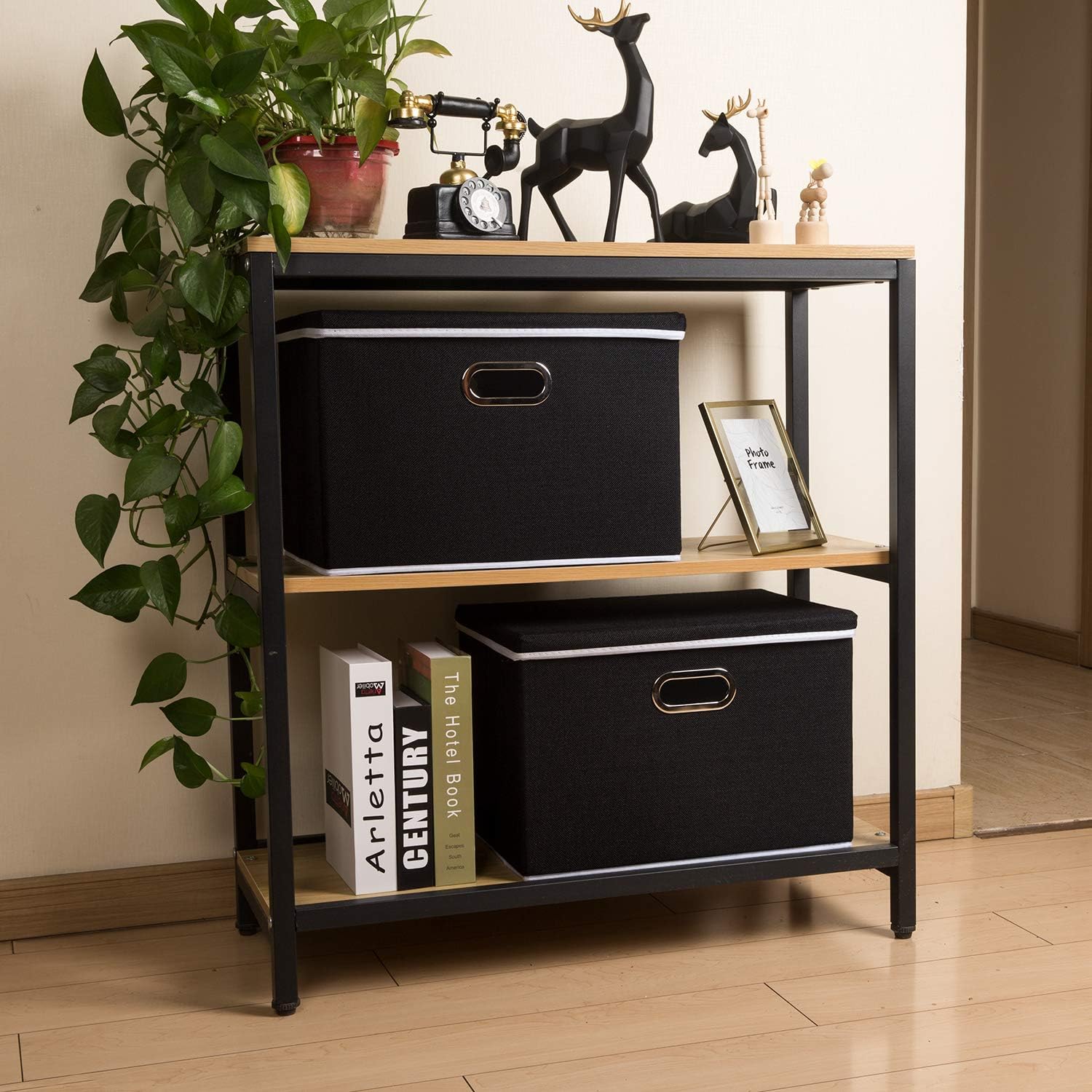 Prandom Contenitori Pieghevoli in Lino con Coperchi - immagine 4